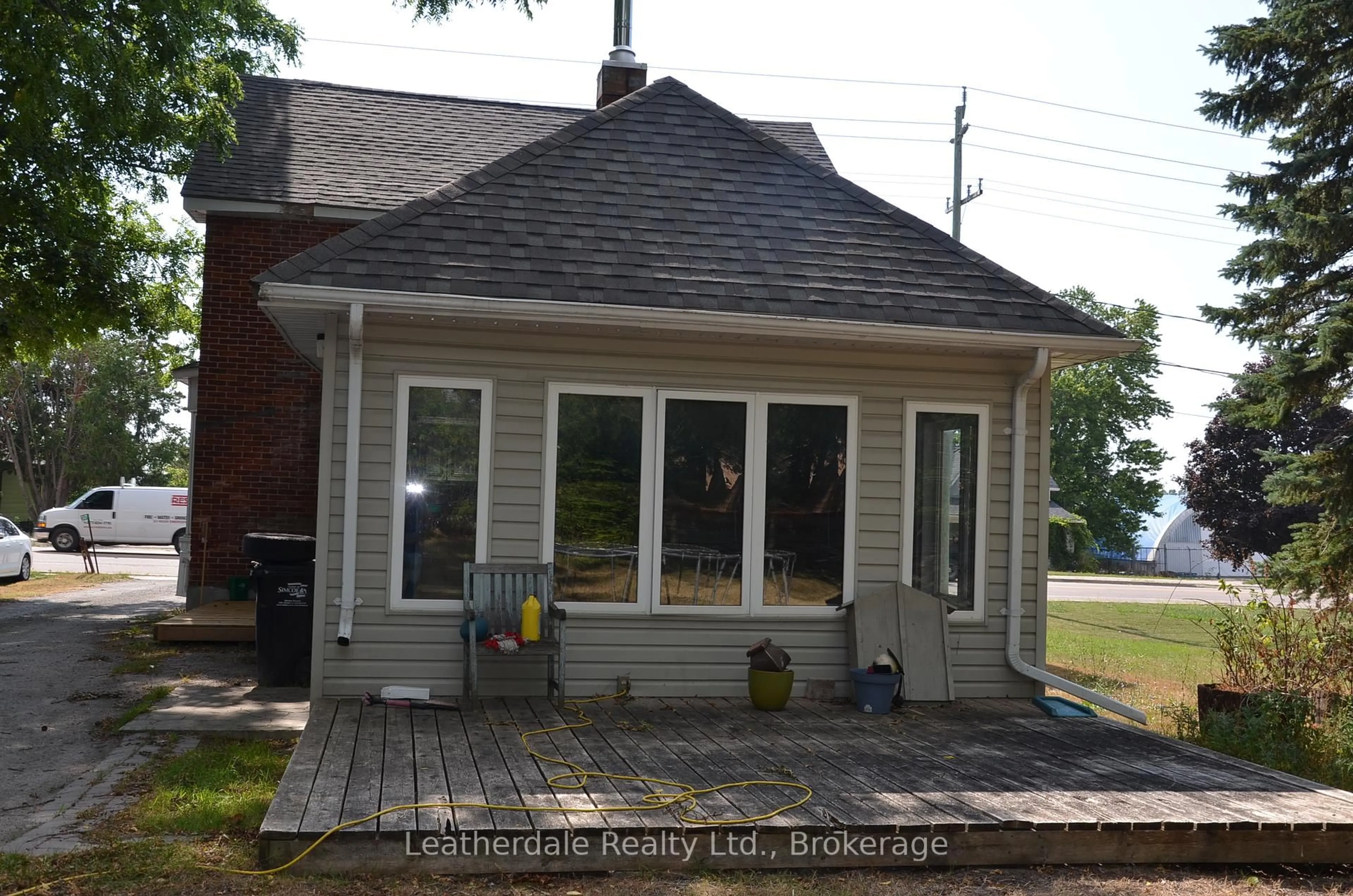 Home with brick exterior material, street for 2347 Highway 12 Highway, Ramara Ontario L0K 1B0