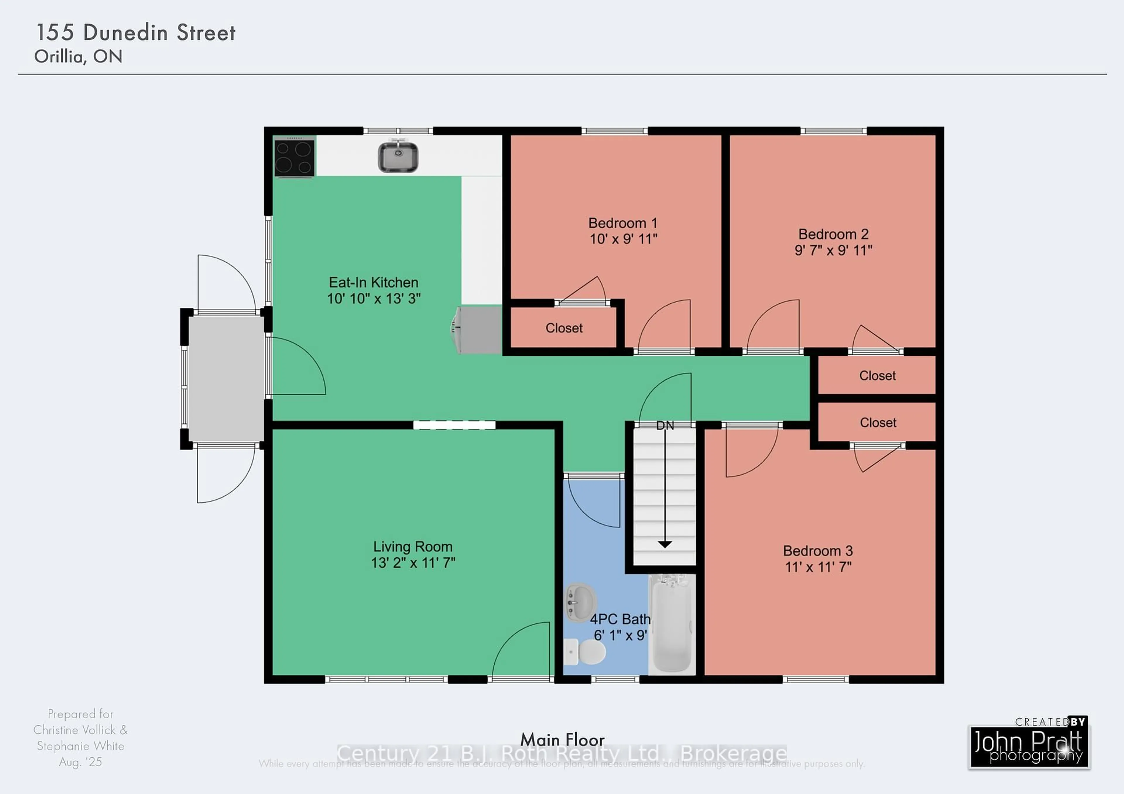 Floor plan for 155 Dunedin St, Orillia Ontario L3V 5T9