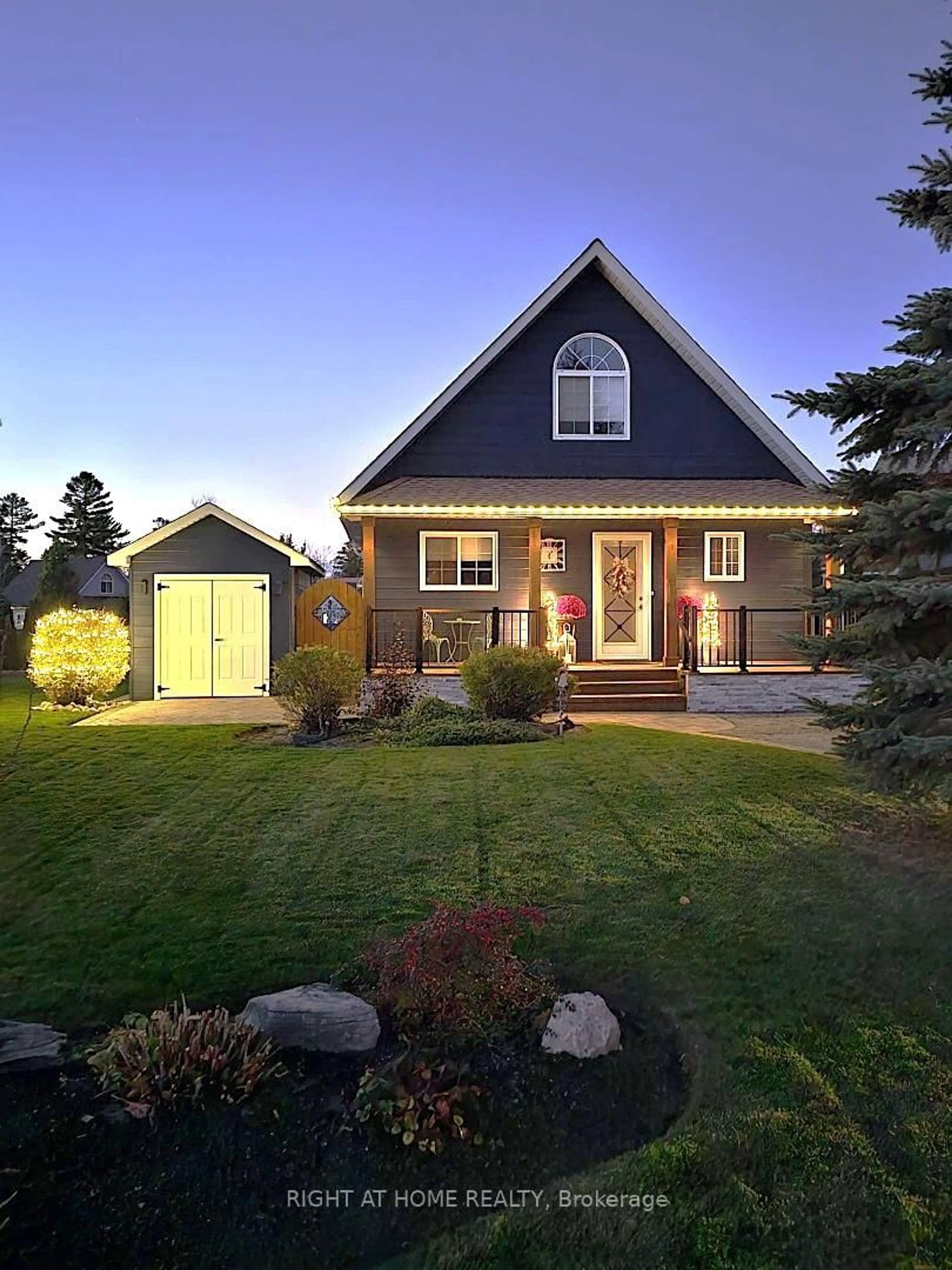 Home with brick exterior material, street for 38 MADAWASKA Tr, Wasaga Beach Ontario L9Z 1X7