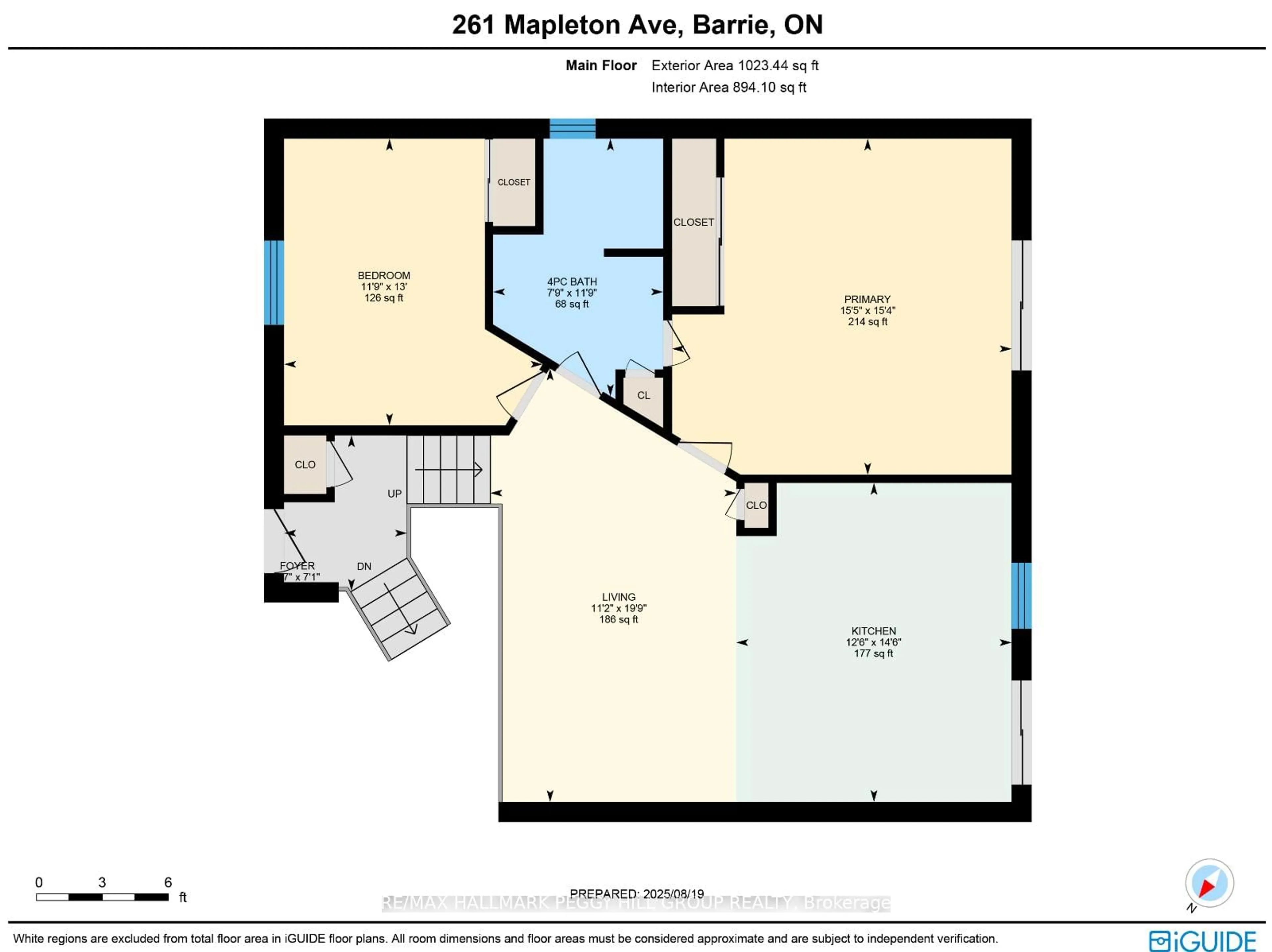 Floor plan for 261 Mapleton Ave, Barrie Ontario L4N 8T3