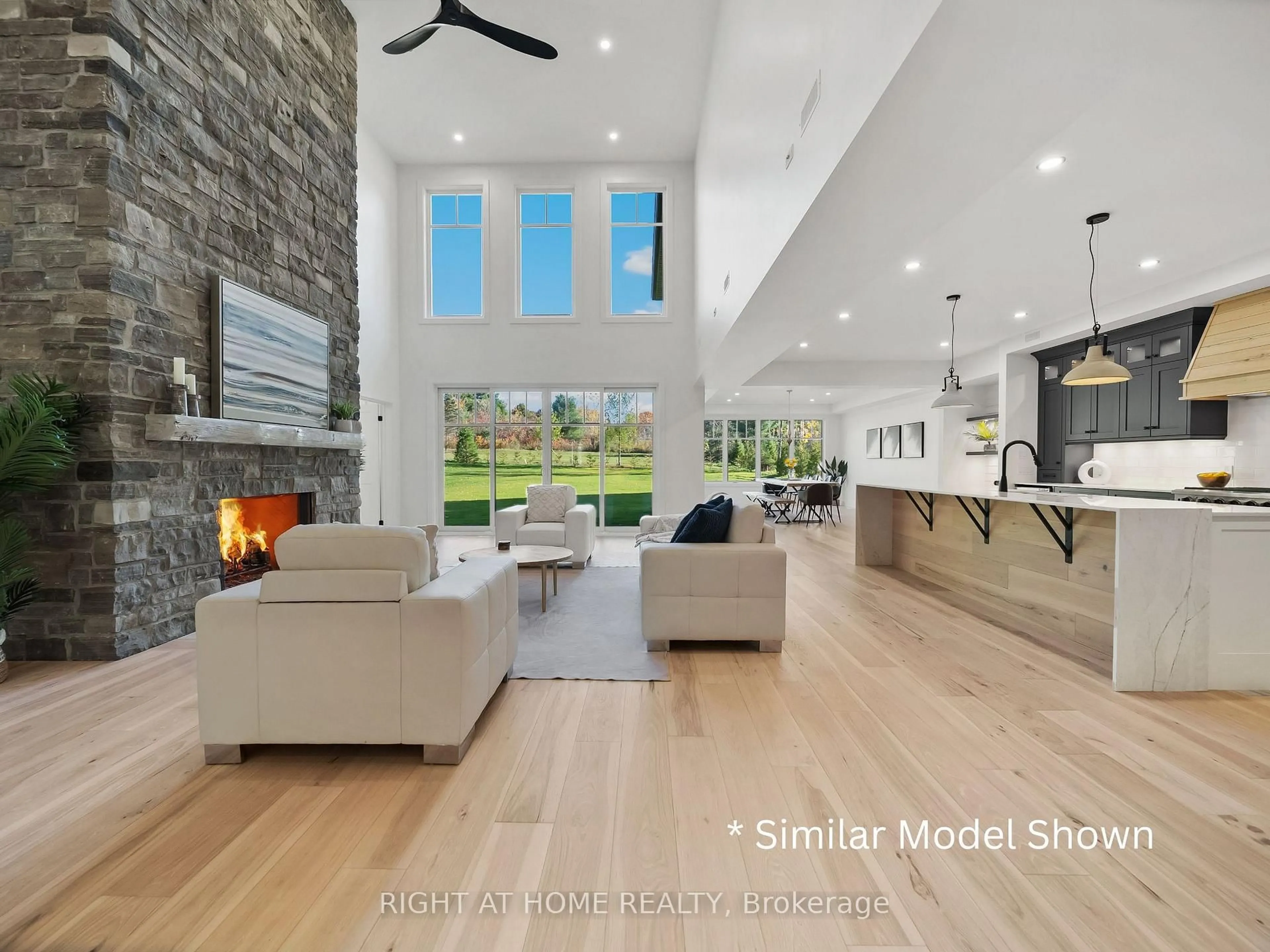 Open concept kitchen, ceramic/tile floor for 3588 13 Line, Oro-Medonte Ontario L0K 1E0