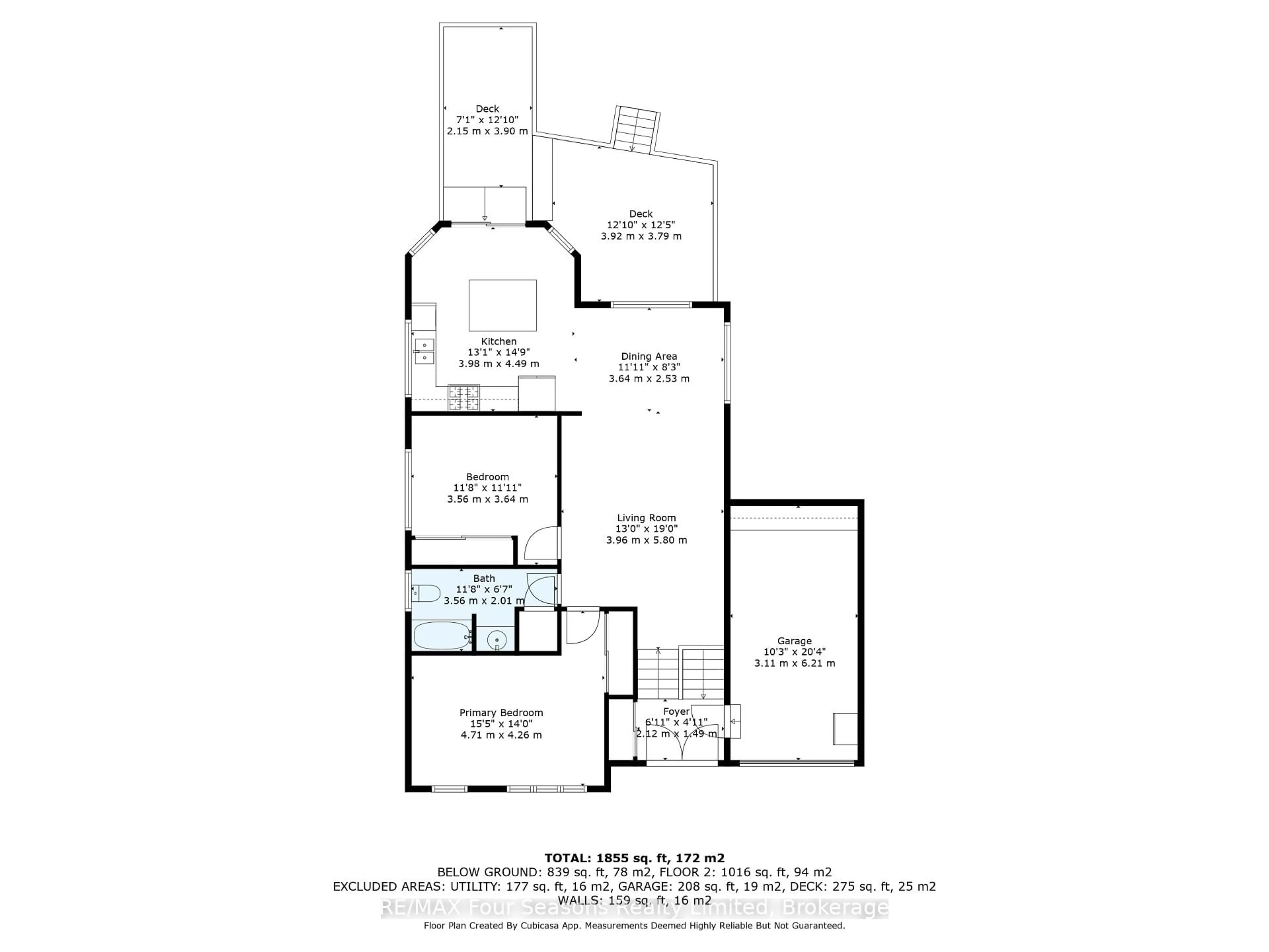 Floor plan for 151 58th St, Wasaga Beach Ontario L9Z 1N9