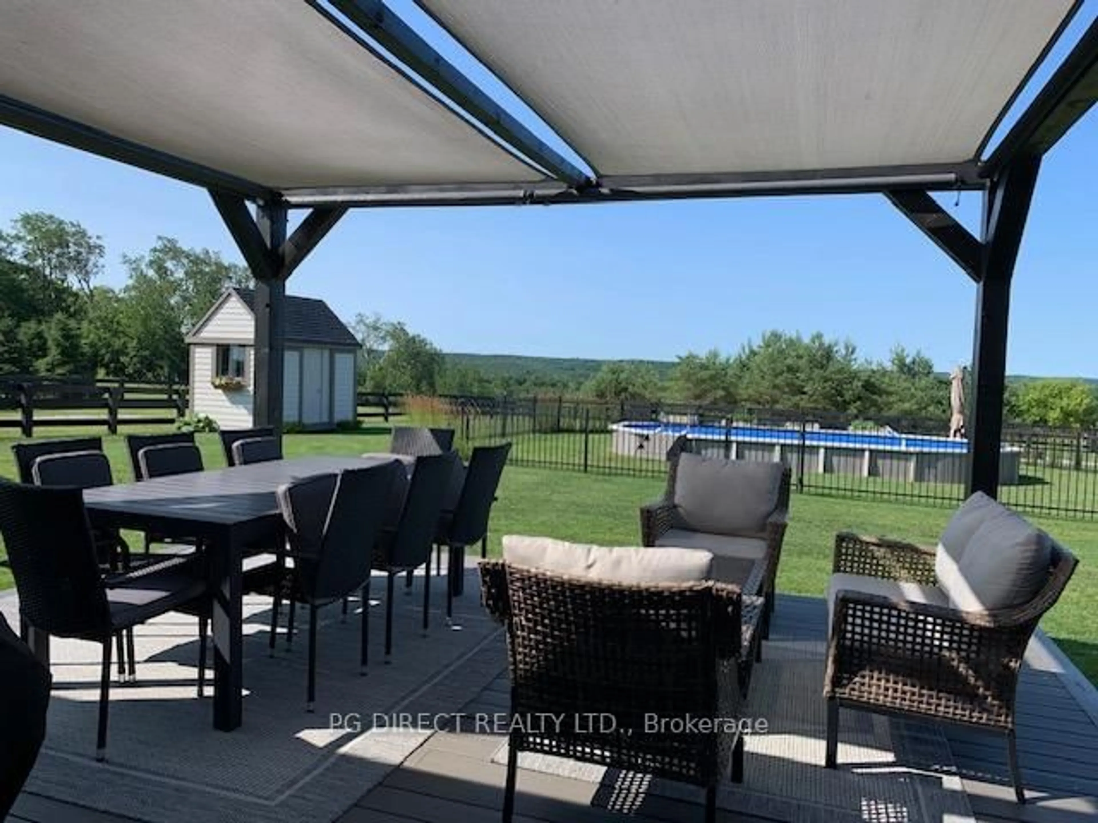 Patio, water/lake/river/ocean view for 12 Morgan Dr, Oro-Medonte Ontario L0K 1E0