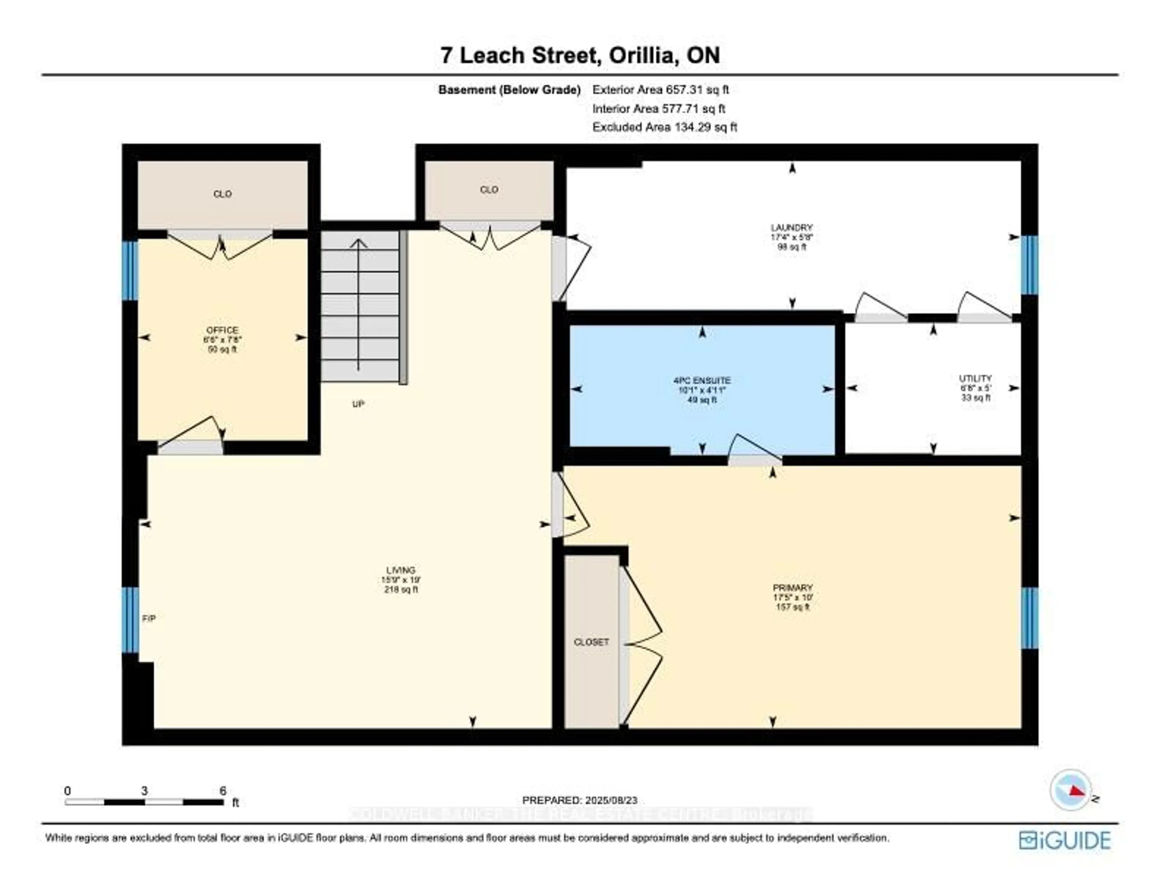 Floor plan for 7 LEACH St, Orillia Ontario L3V 5N6