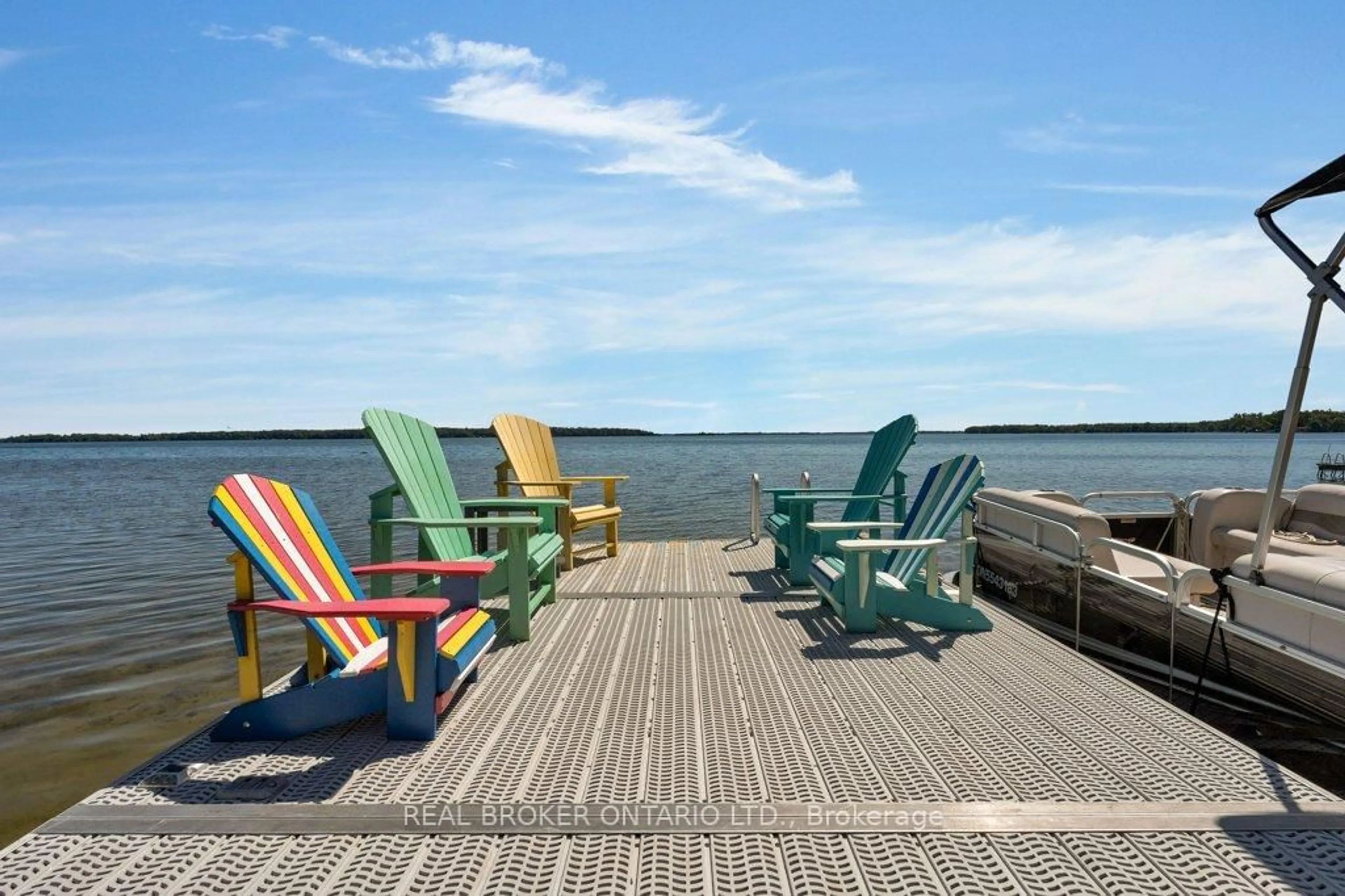 Patio, water/lake/river/ocean view for 1909 Woods Bay Rd, Severn Ontario L3V 0V7