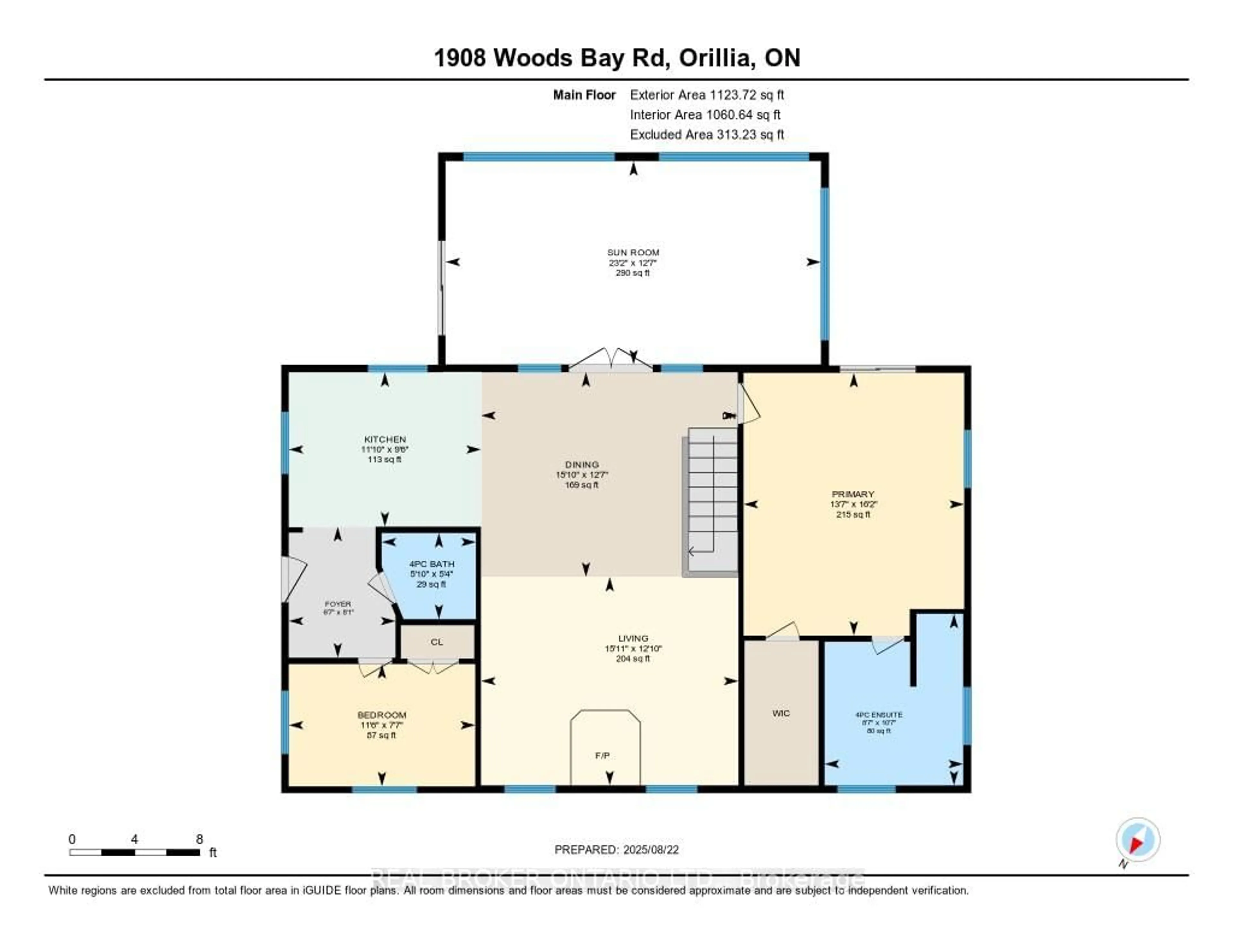 Floor plan for 1909 Woods Bay Rd, Severn Ontario L3V 0V7