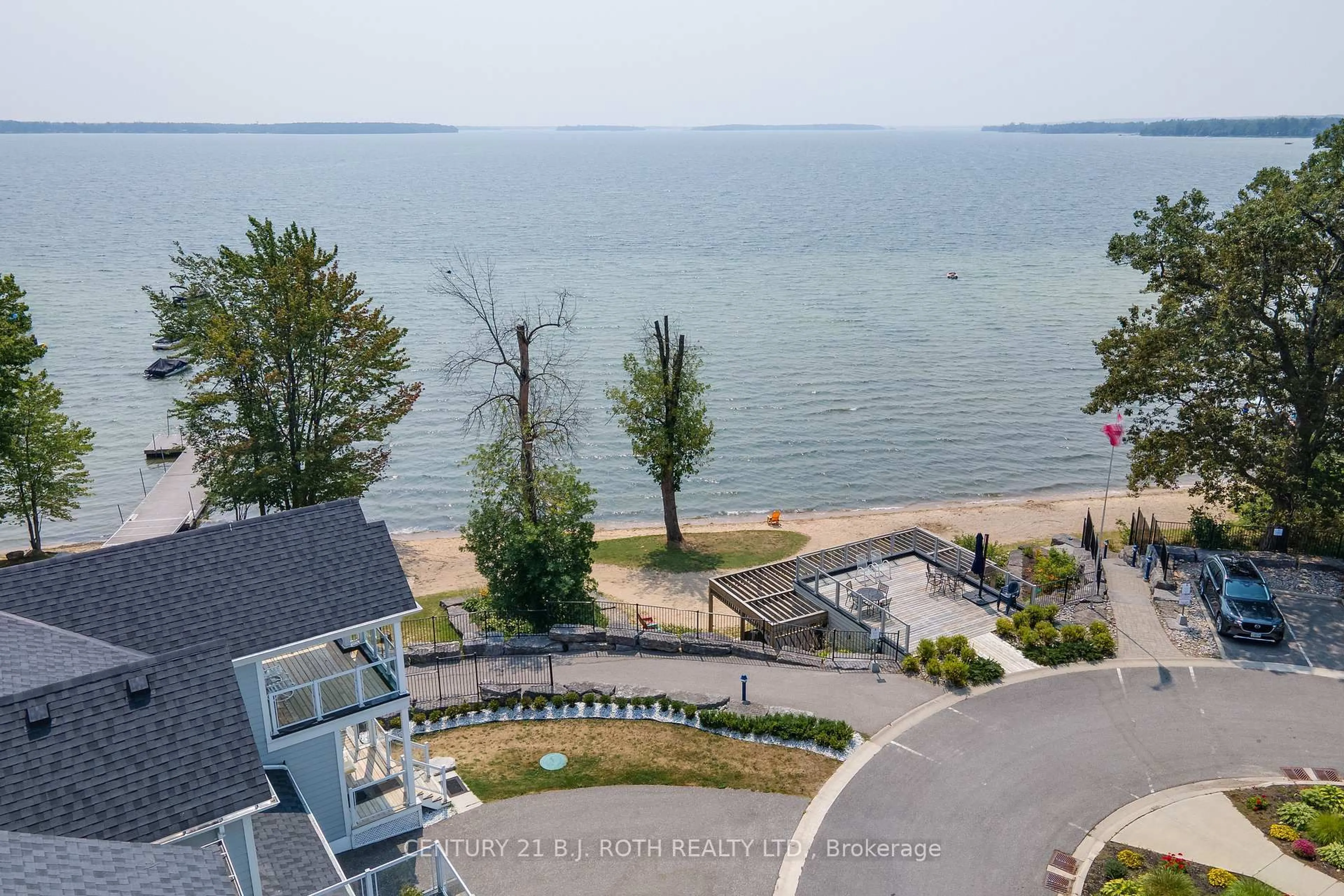 A pic from outside/outdoor area/front of a property/back of a property/a pic from drone, water/lake/river/ocean view for 3327 Summerhill Way, Severn Ontario L3V 0E1