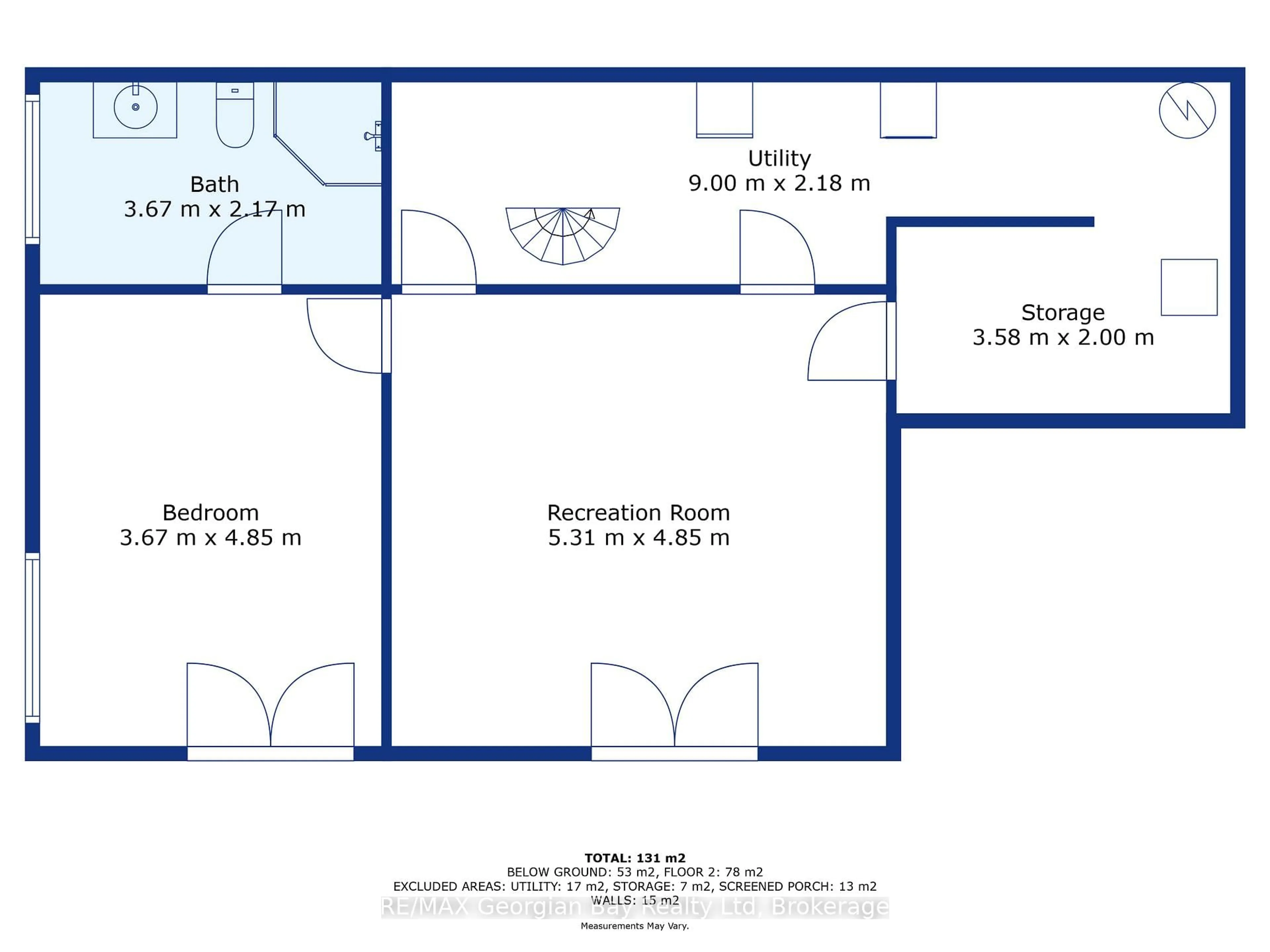 Floor plan for 426 David Ave, Tay Ontario L0K 1R0