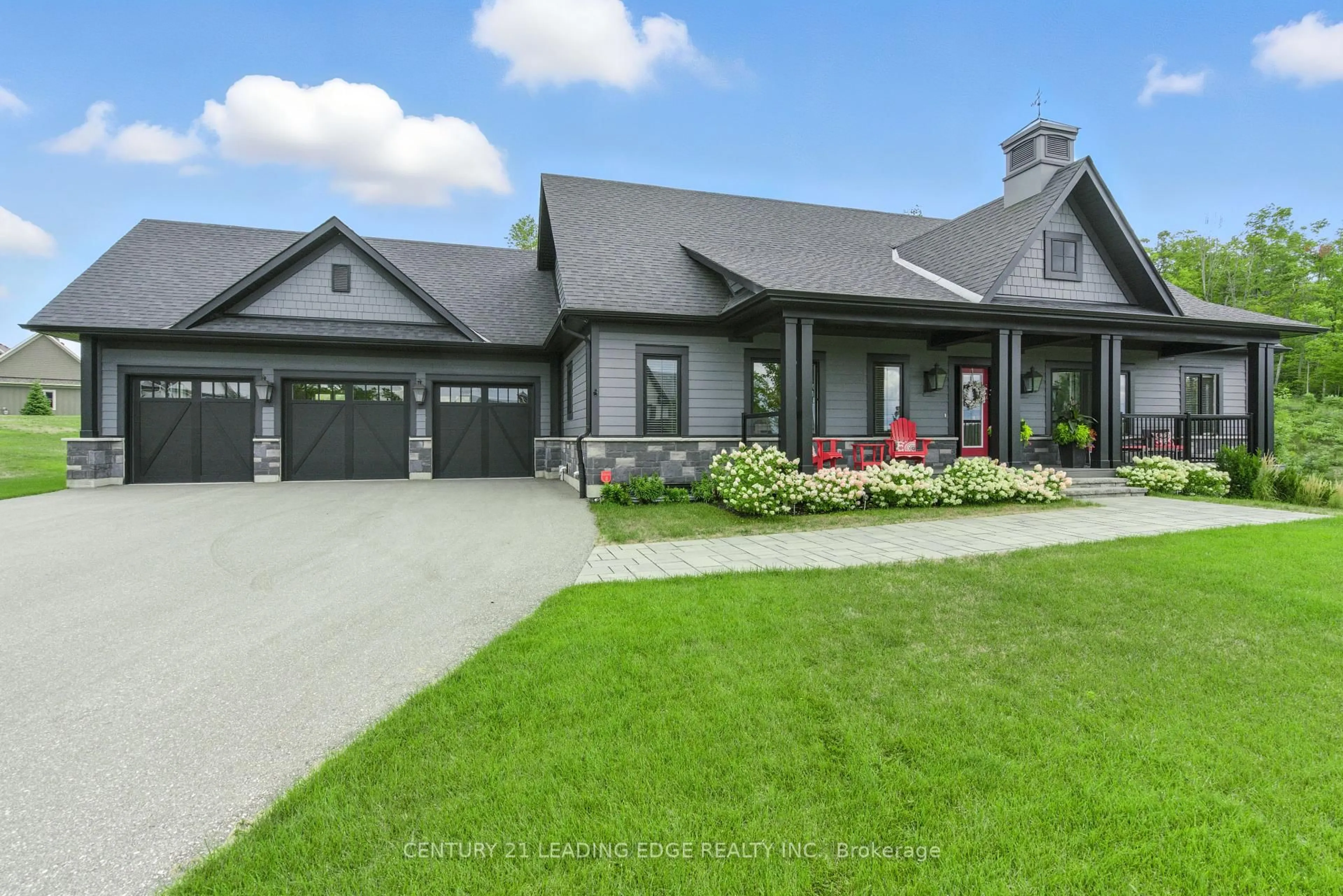 Home with brick exterior material, street for 43 Thoroughbred Dr, Oro-Medonte Ontario L0K 1E0