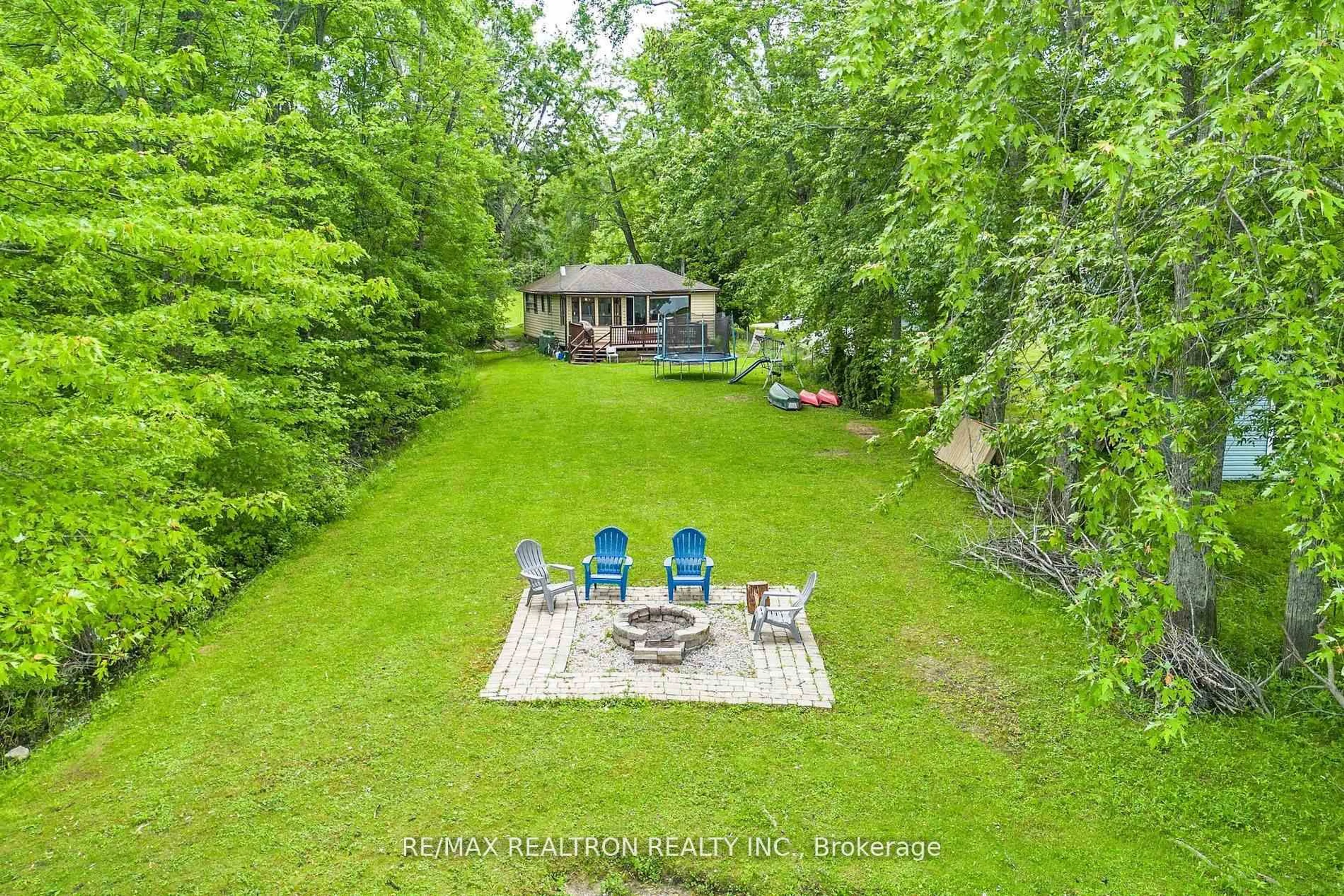 A pic from outside/outdoor area/front of a property/back of a property/a pic from drone, water/lake/river/ocean view for 6090 Sheba Dr, Ramara Ontario L3V 6H3