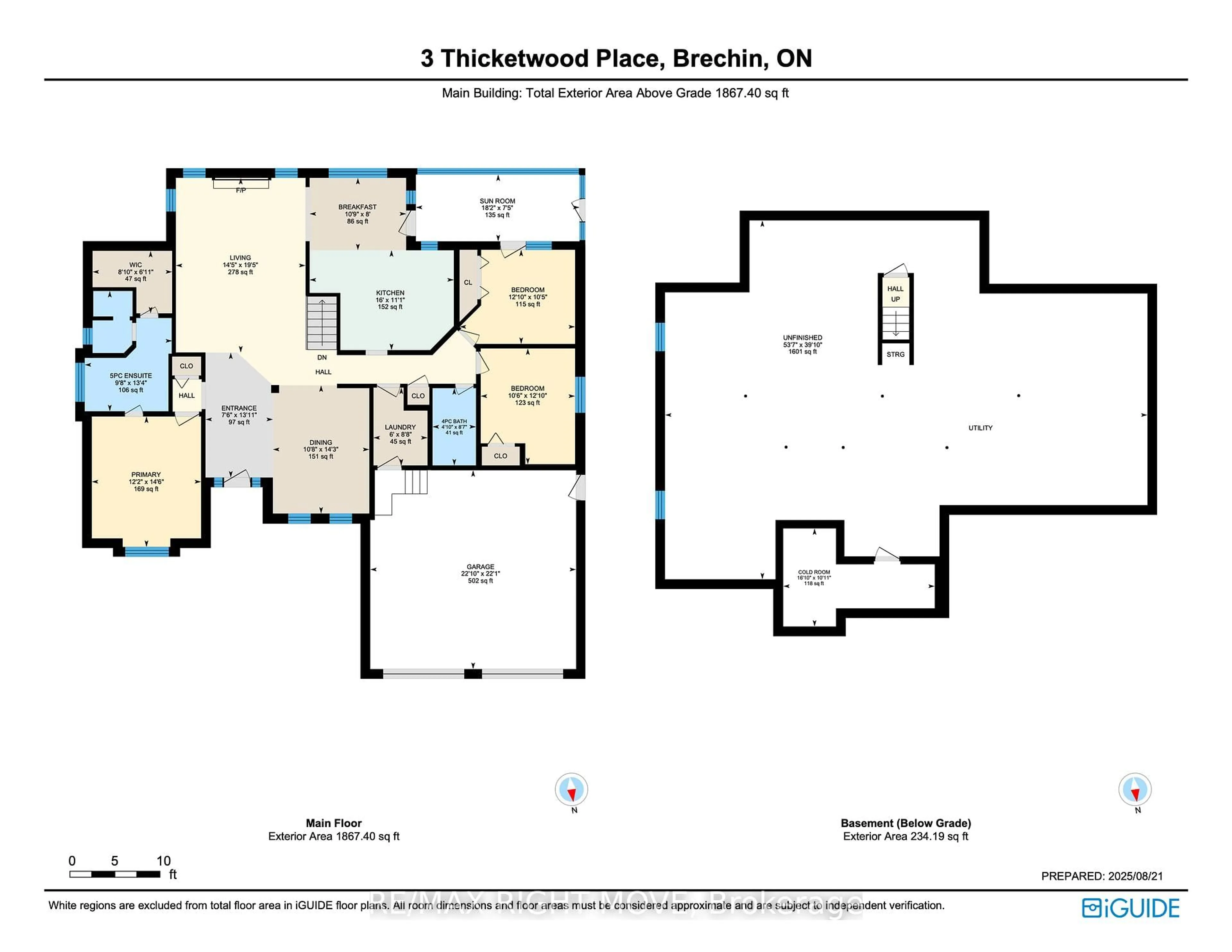 Floor plan for 3 Thicketwood Pl, Ramara Ontario L0K 1B0