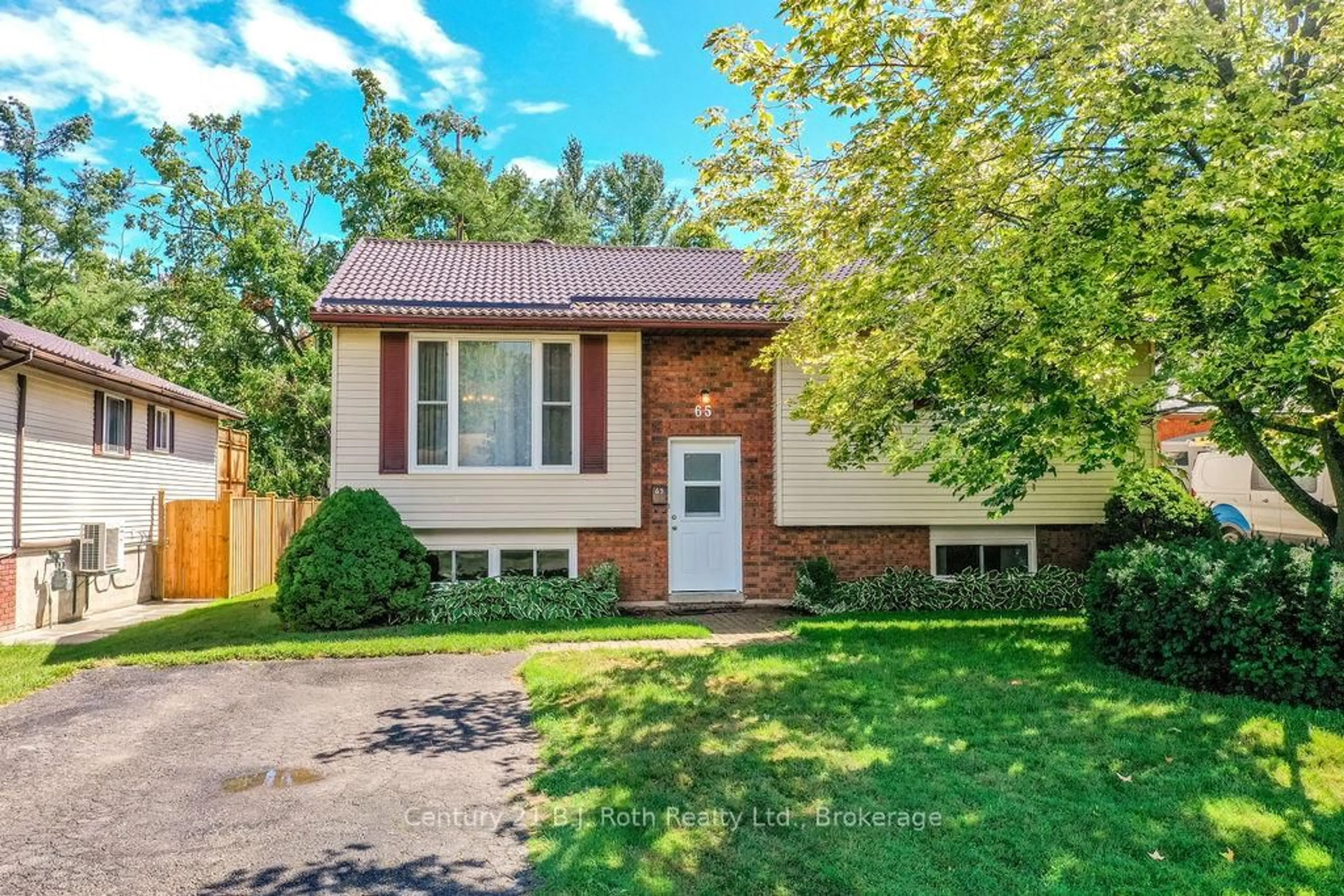 Home with brick exterior material, street for 65 Lahay Ave, Orillia Ontario L3V 7A2
