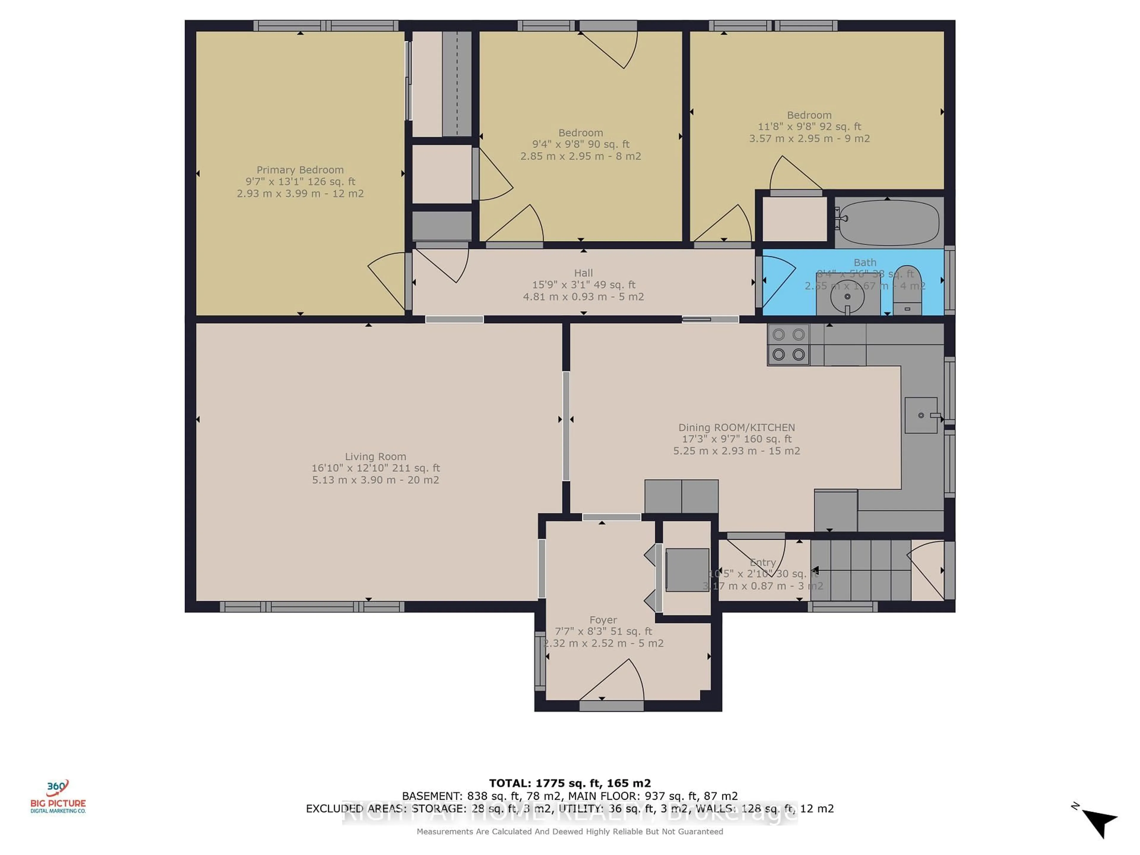 Floor plan for 53 Newton St, Barrie Ontario L4M 3N4