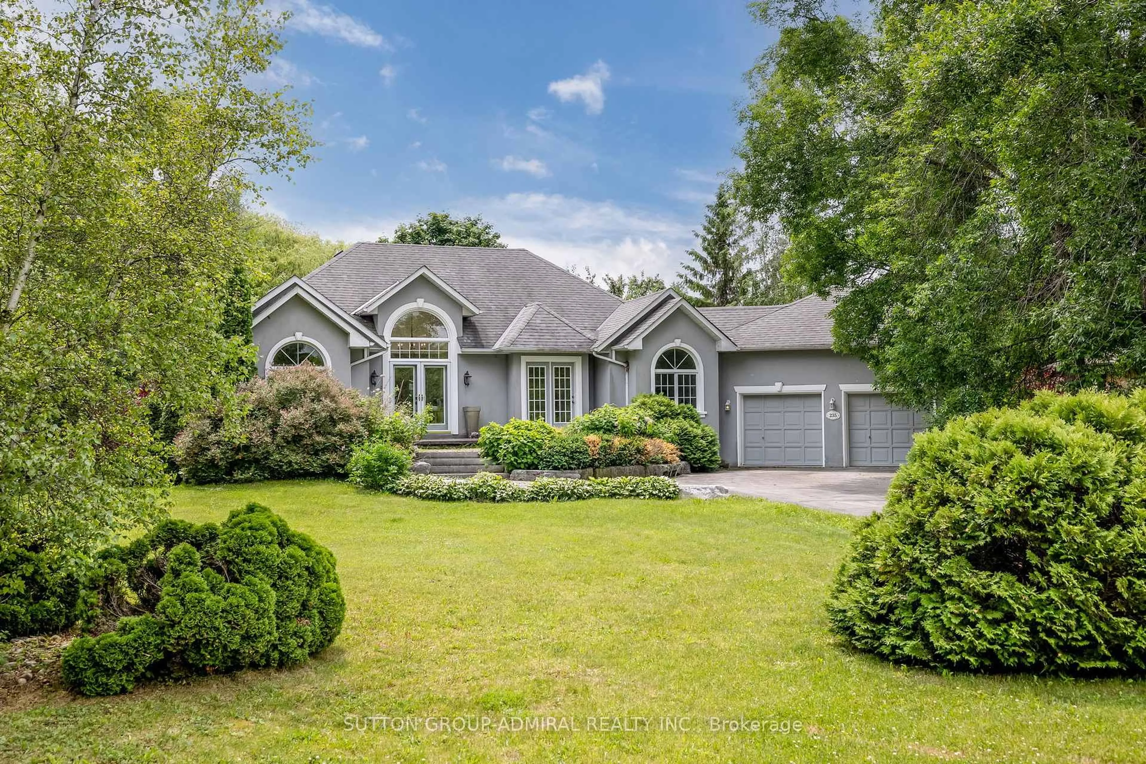 Home with vinyl exterior material, street for 235 Bayshore Drive, Rr 3 Dr, Ramara Ontario L0K 1B0