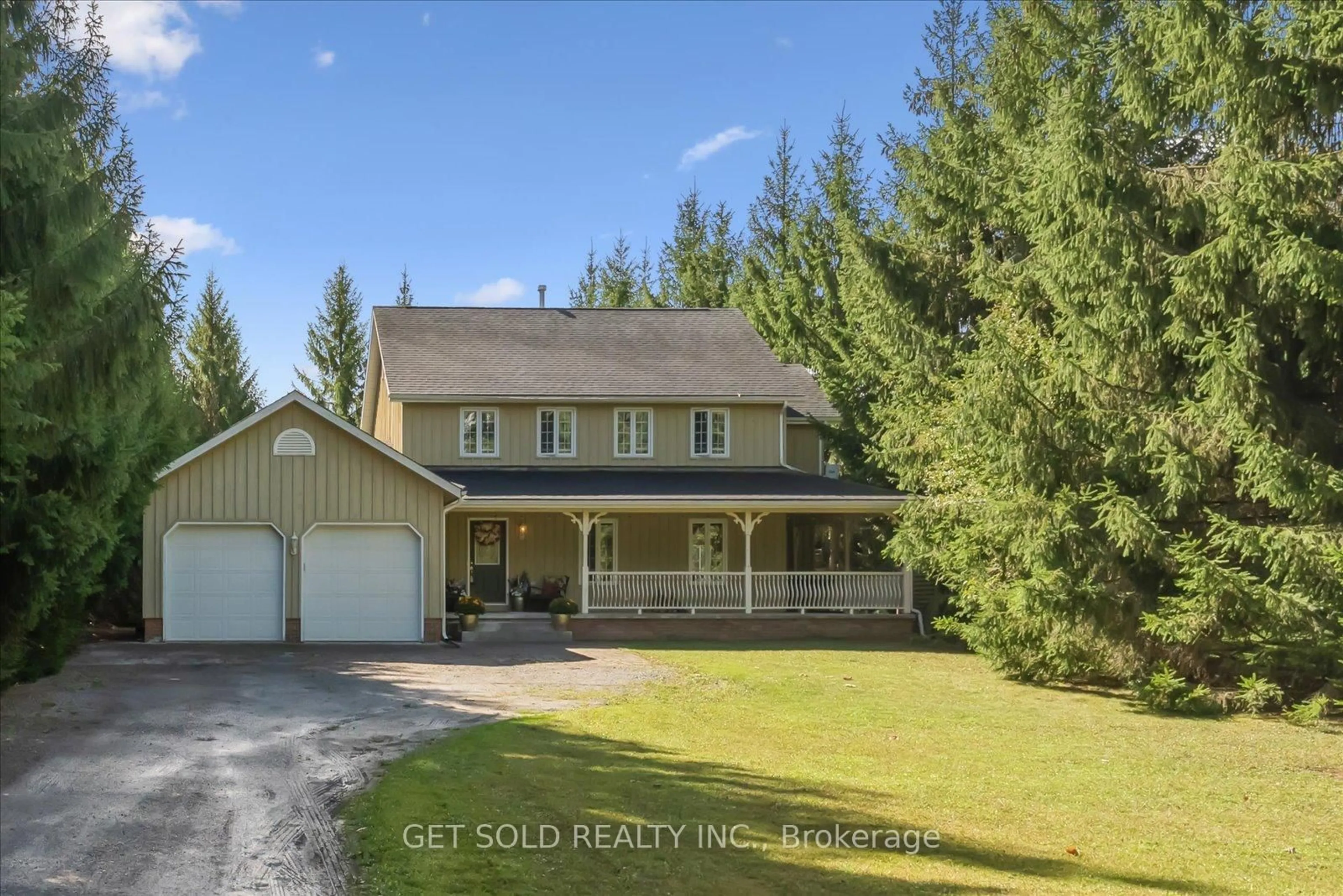A pic from outside/outdoor area/front of a property/back of a property/a pic from drone, street for 77 Simcoe Rd, Ramara Ontario L0K 1B0