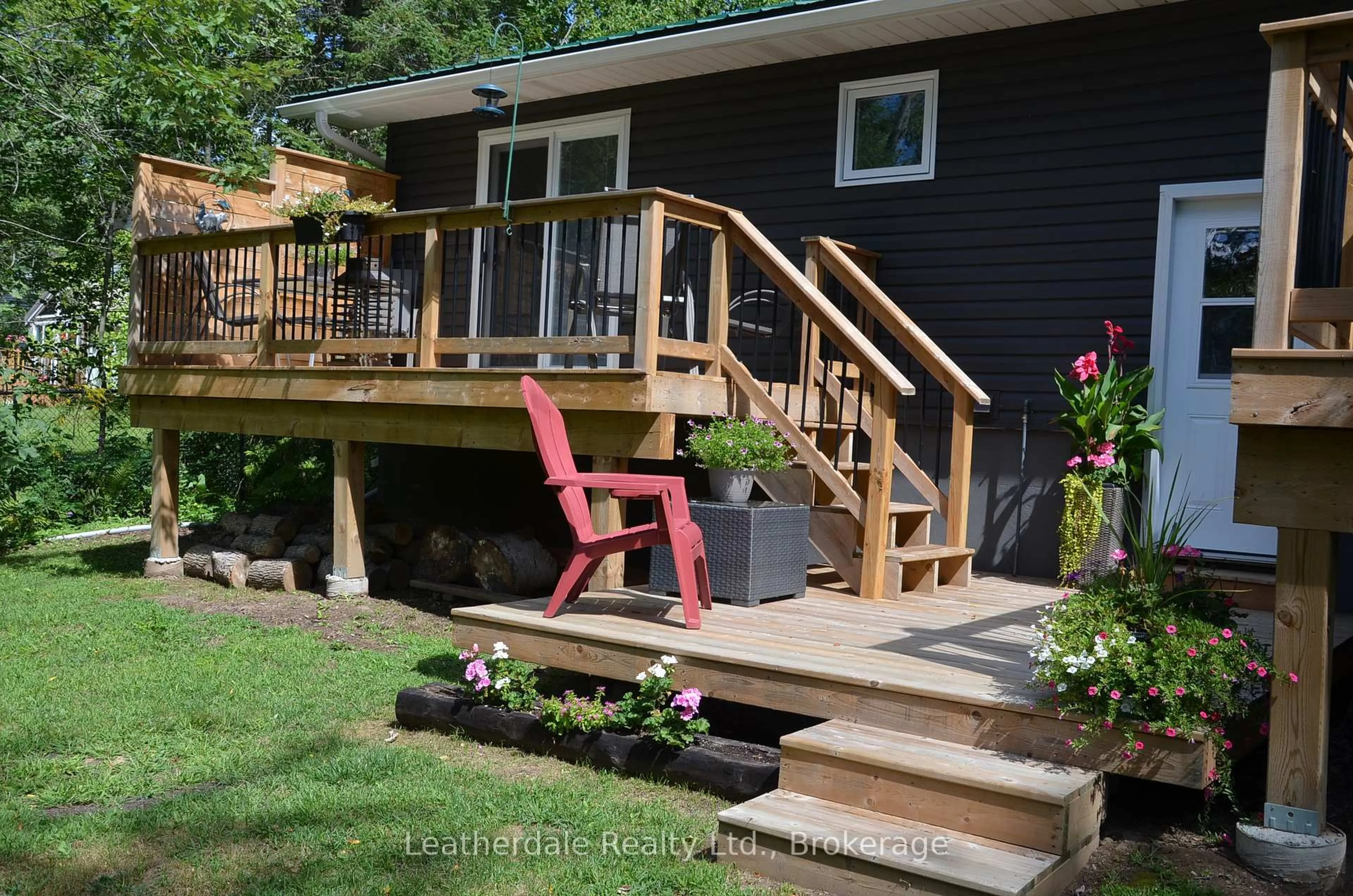 Patio, water/lake/river/ocean view for 3636 Shadow Creek Rd, Severn Ontario L3V 6H3