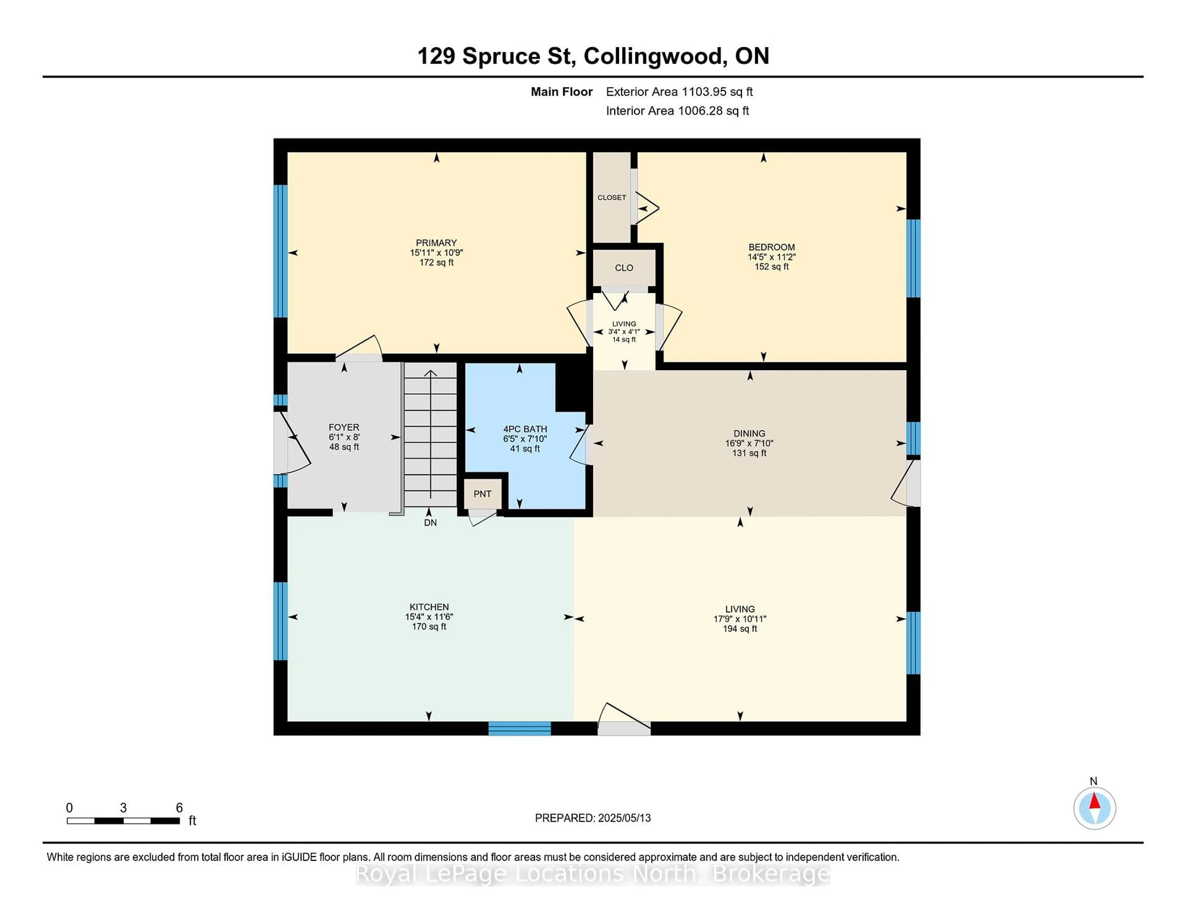 Floor plan for 129 Spruce St, Collingwood Ontario L9Y 3G8
