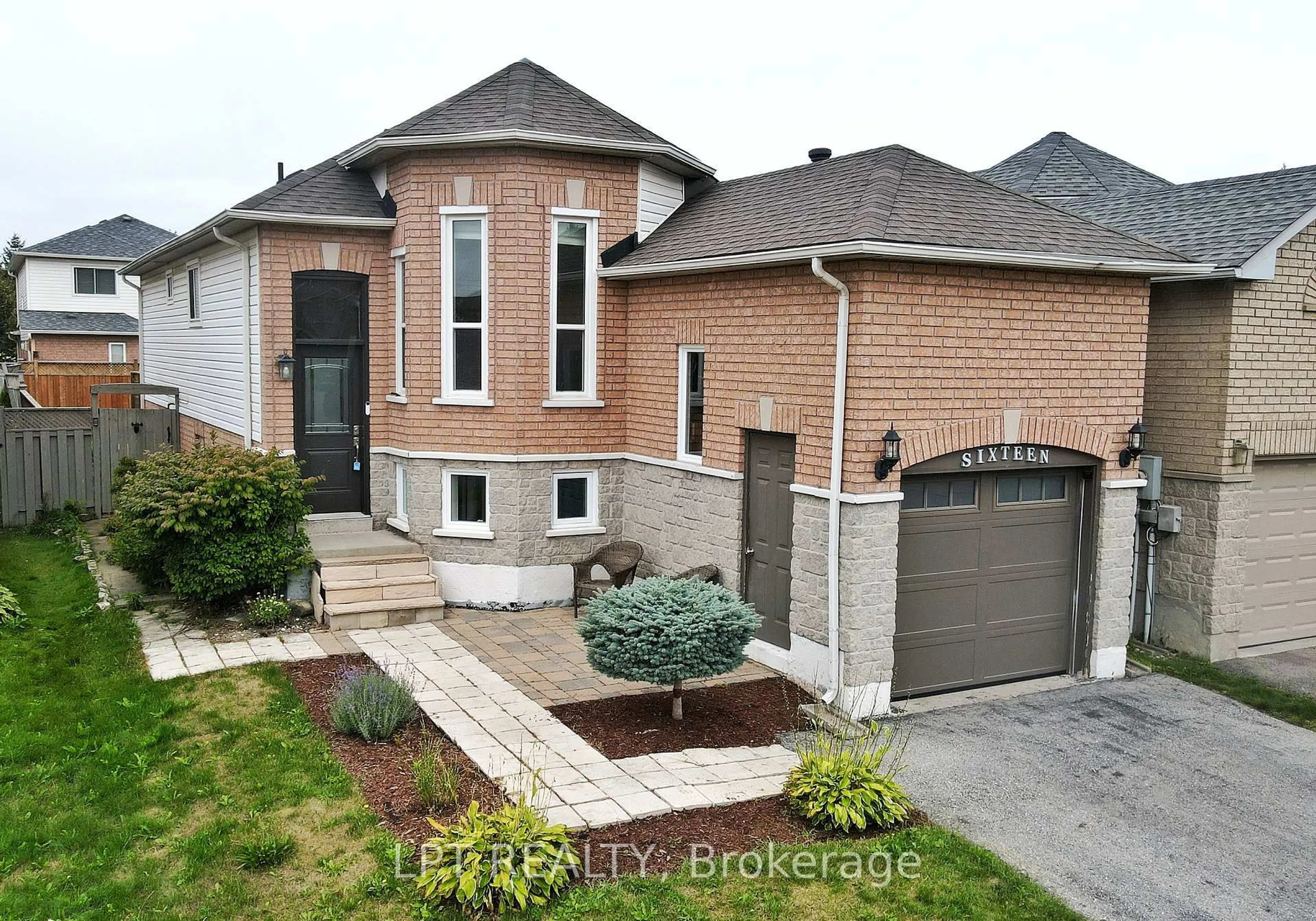 Home with brick exterior material, street for 16 Basswood Dr, Barrie Ontario L4N 9P1
