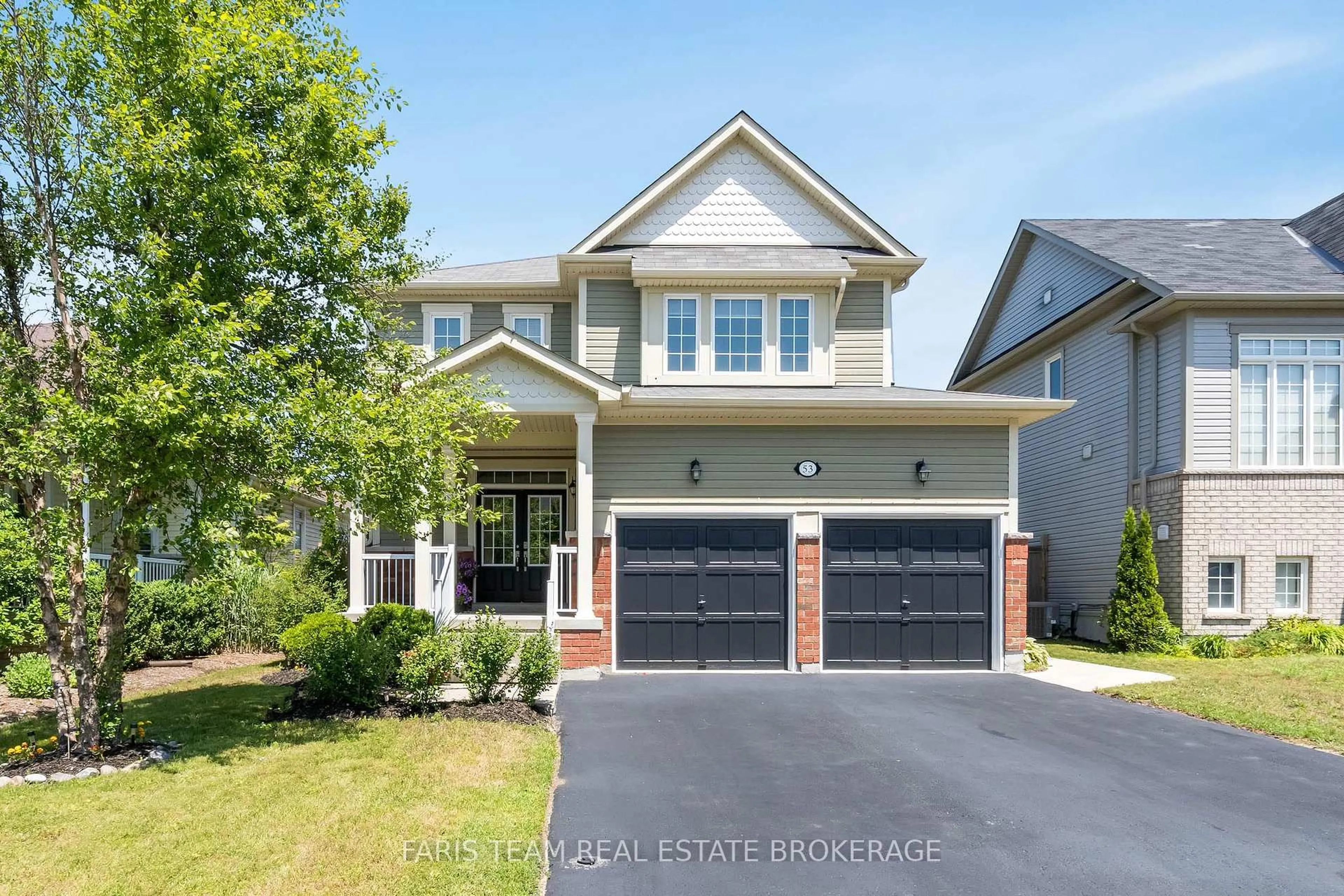 Home with brick exterior material, street for 53 Christy Dr, Wasaga Beach Ontario L9Z 0E5