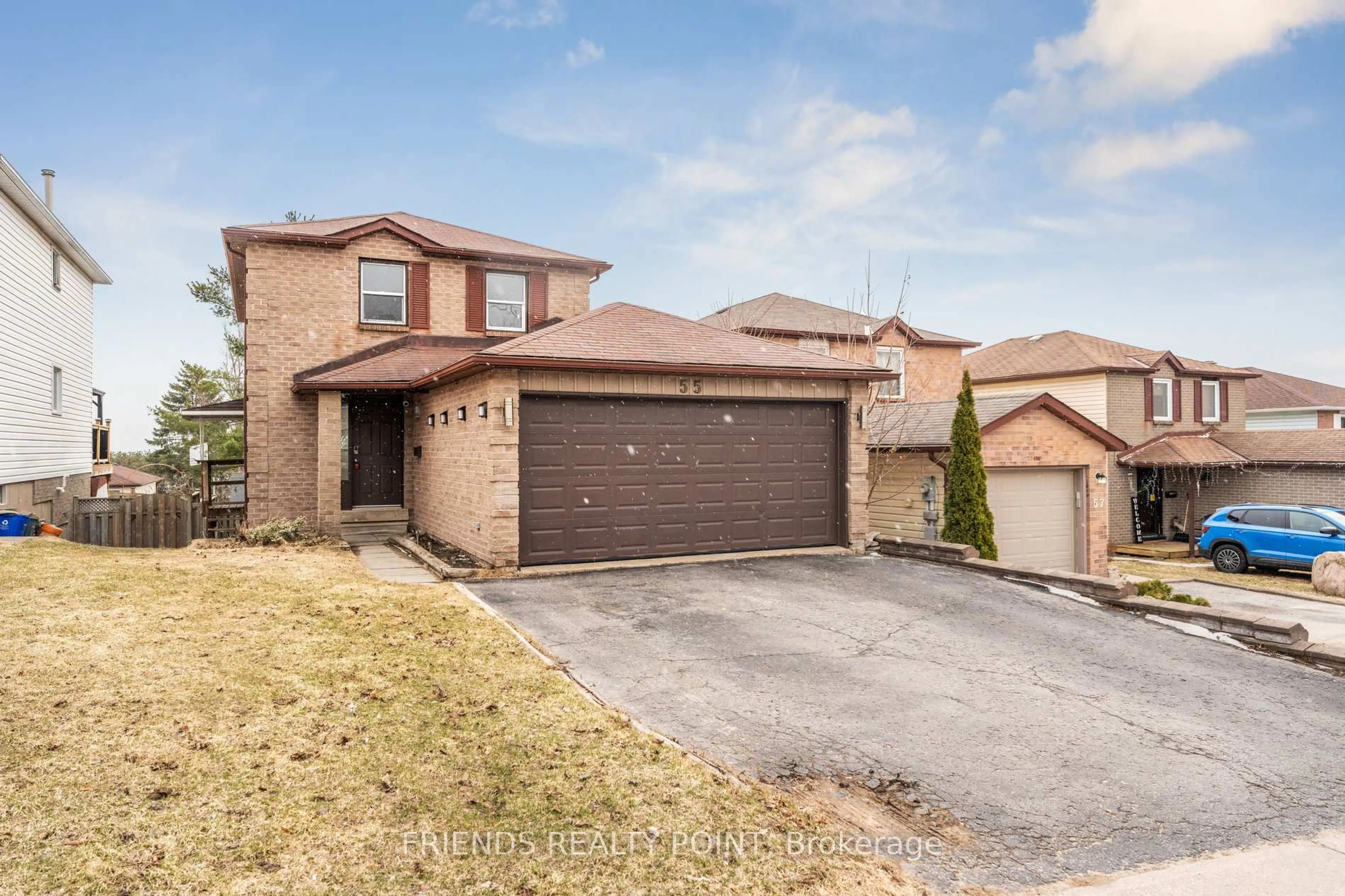 Home with brick exterior material, street for 55 Browning Tr, Barrie Ontario L4N 5A5