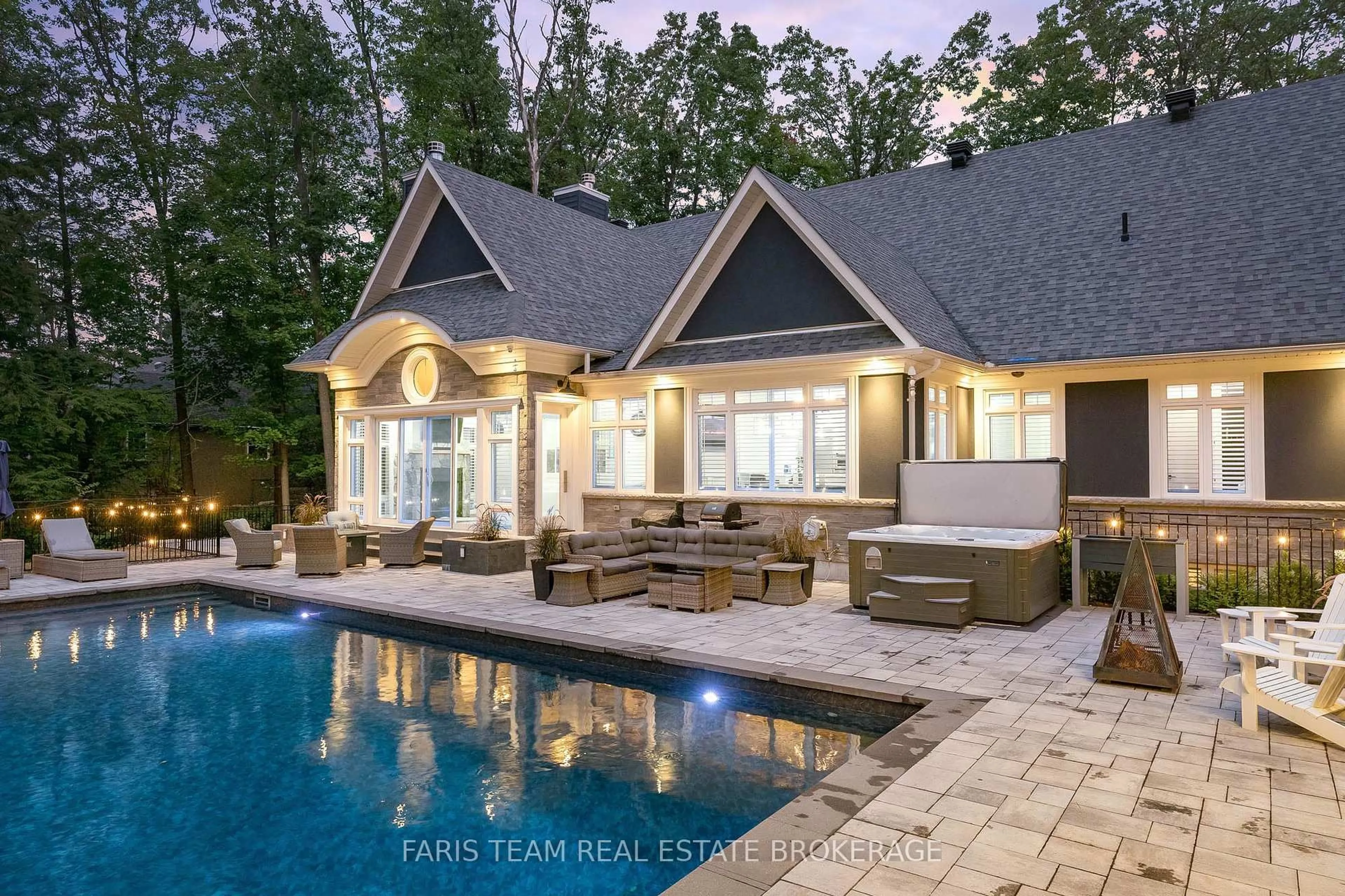 Patio, water/lake/river/ocean view for 20 Barrie Hill Lane, Springwater Ontario L9X 0A1
