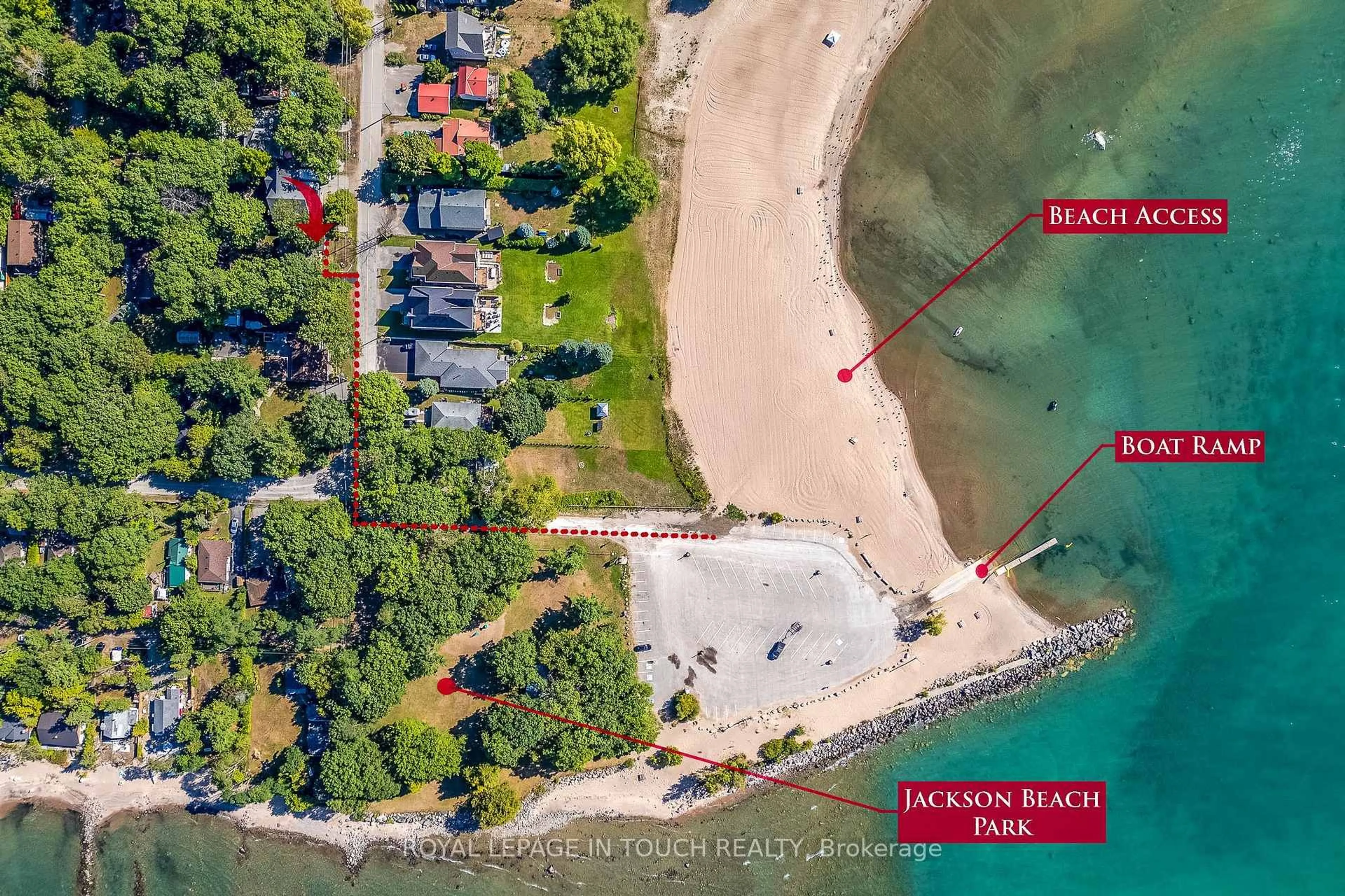 A pic from outside/outdoor area/front of a property/back of a property/a pic from drone, water/lake/river/ocean view for 325 Tiny Beaches Rd, Tiny Ontario L0L 2J0