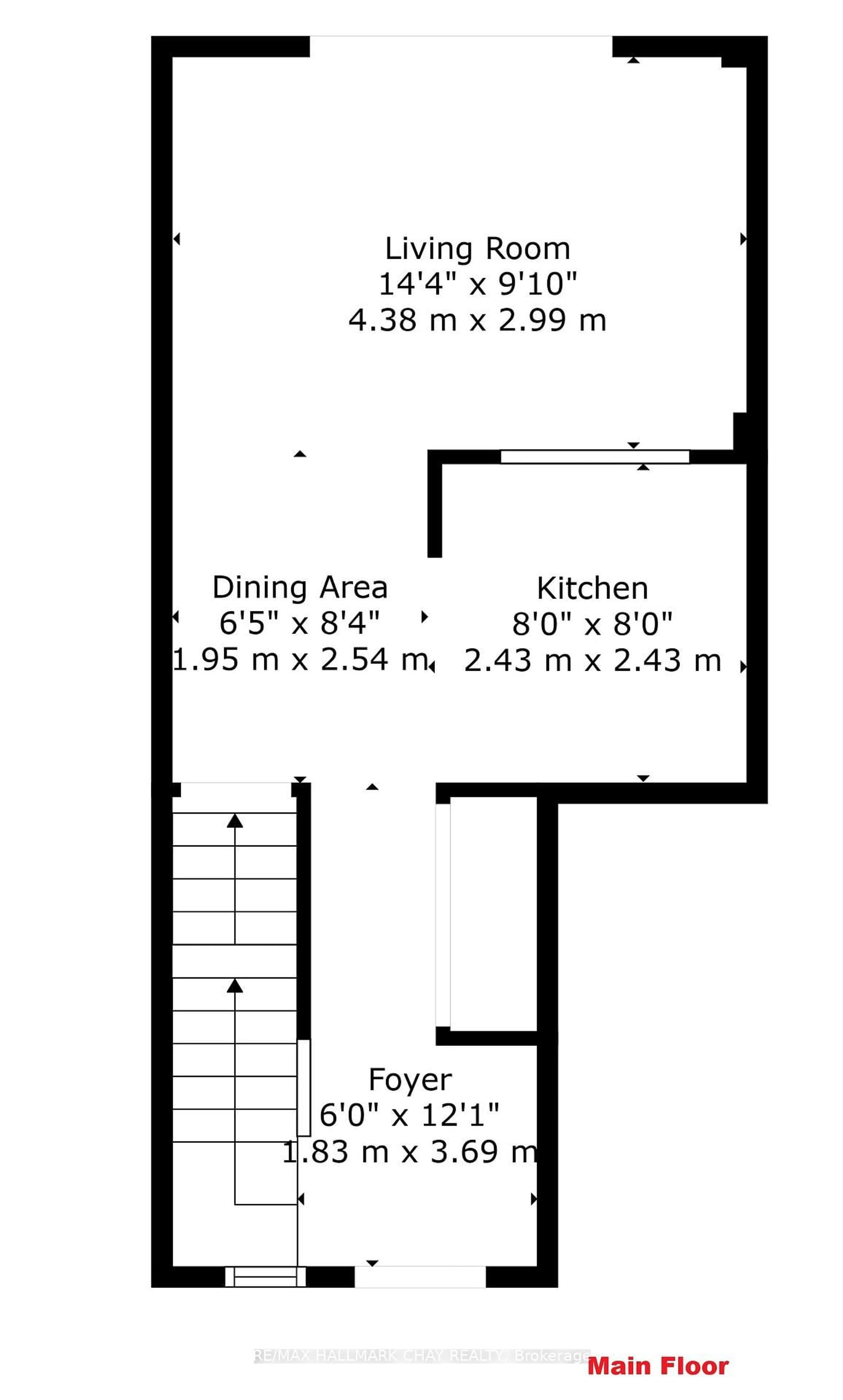 Floor plan for 37 Southwoods Cres #51, Barrie Ontario L4N 9P8