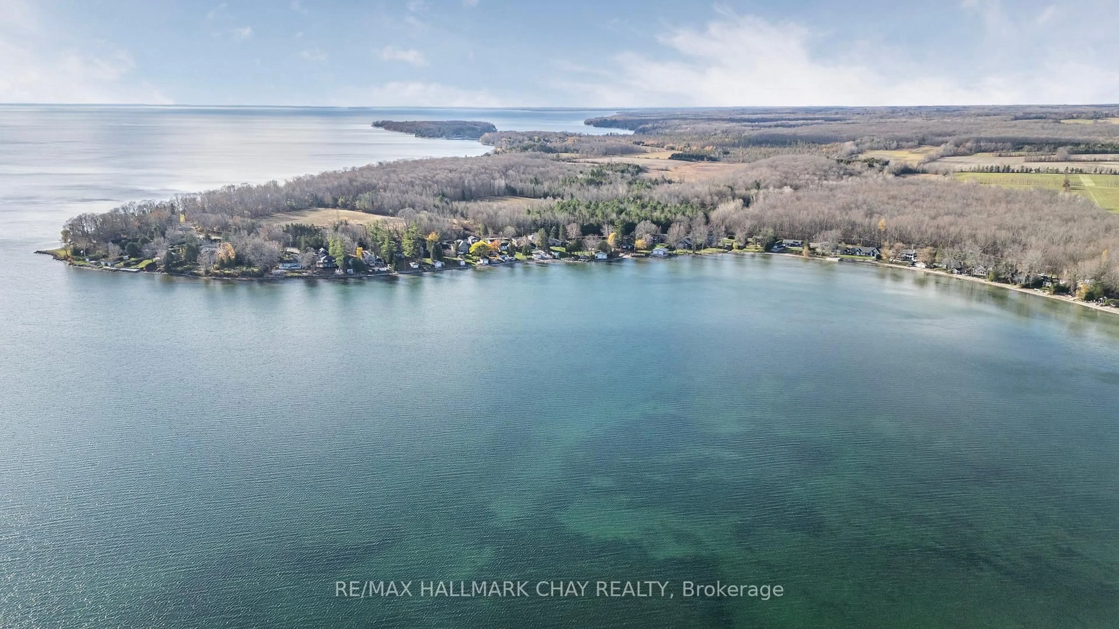 A pic from outside/outdoor area/front of a property/back of a property/a pic from drone, water/lake/river/ocean view for 769 Woodland Dr, Oro-Medonte Ontario L3V 6H1