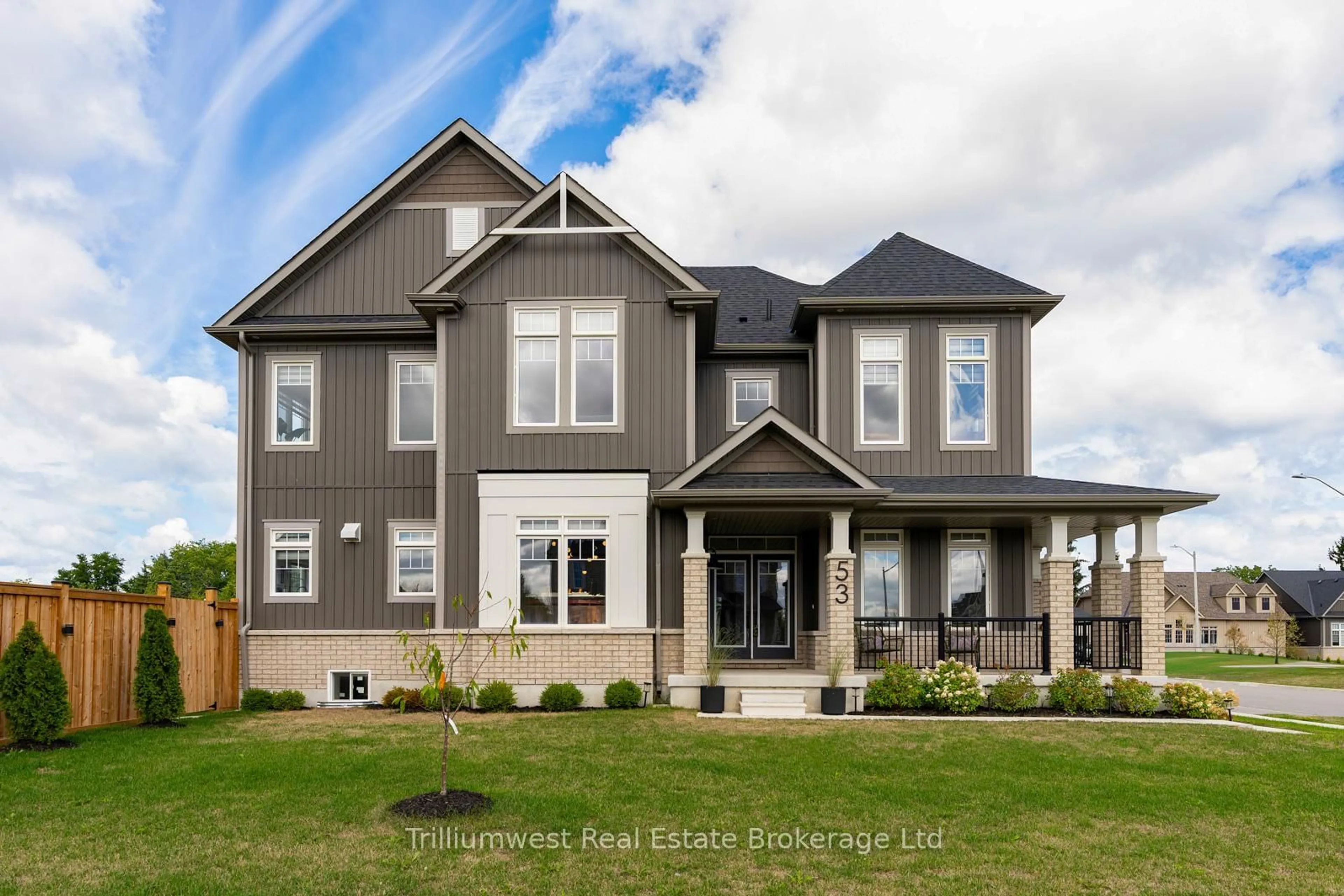 Home with brick exterior material, street for 53 Tracey Lane, Collingwood Ontario L9Y 3L7