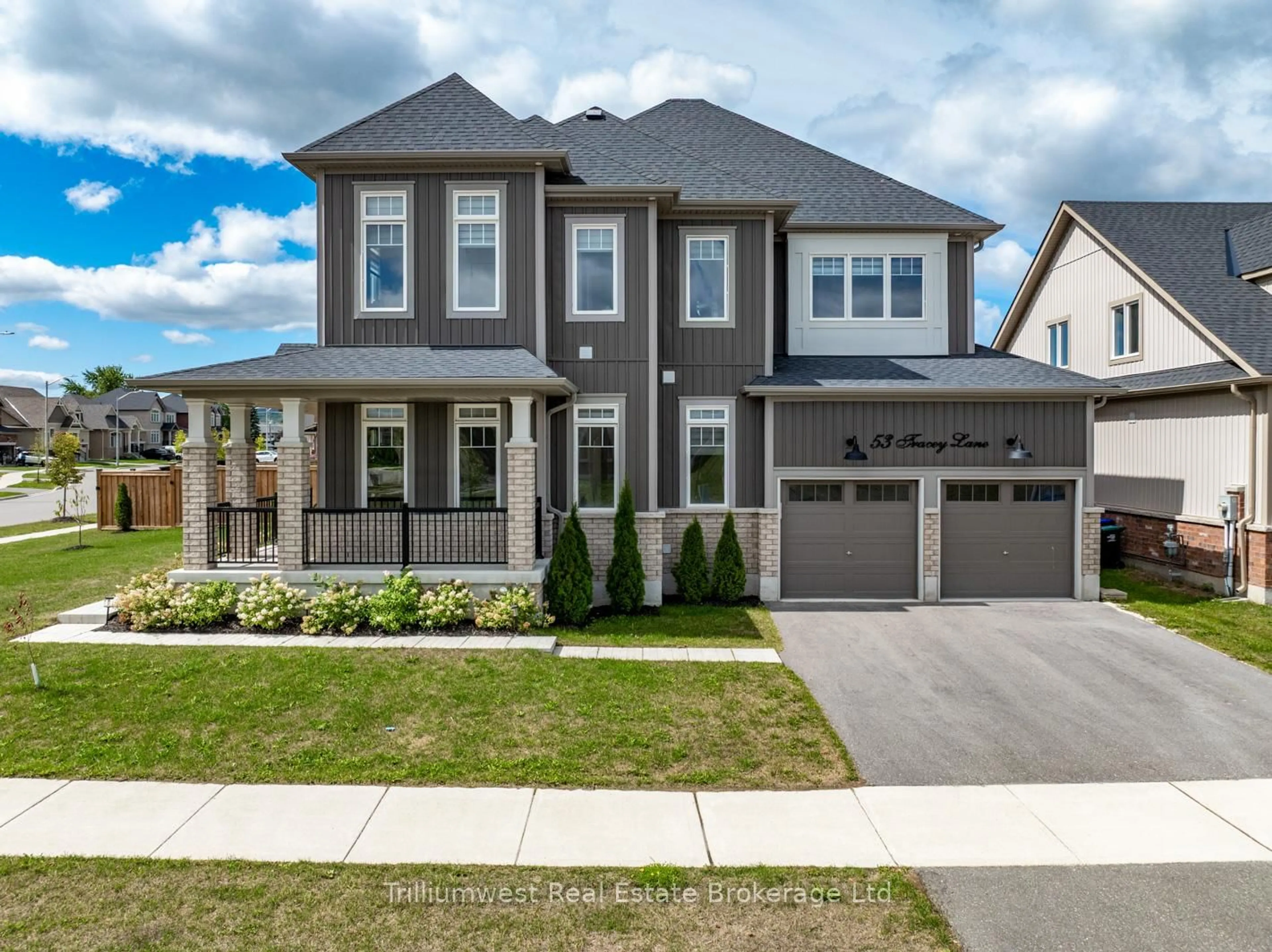 Home with brick exterior material, street for 53 Tracey Lane, Collingwood Ontario L9Y 3L7