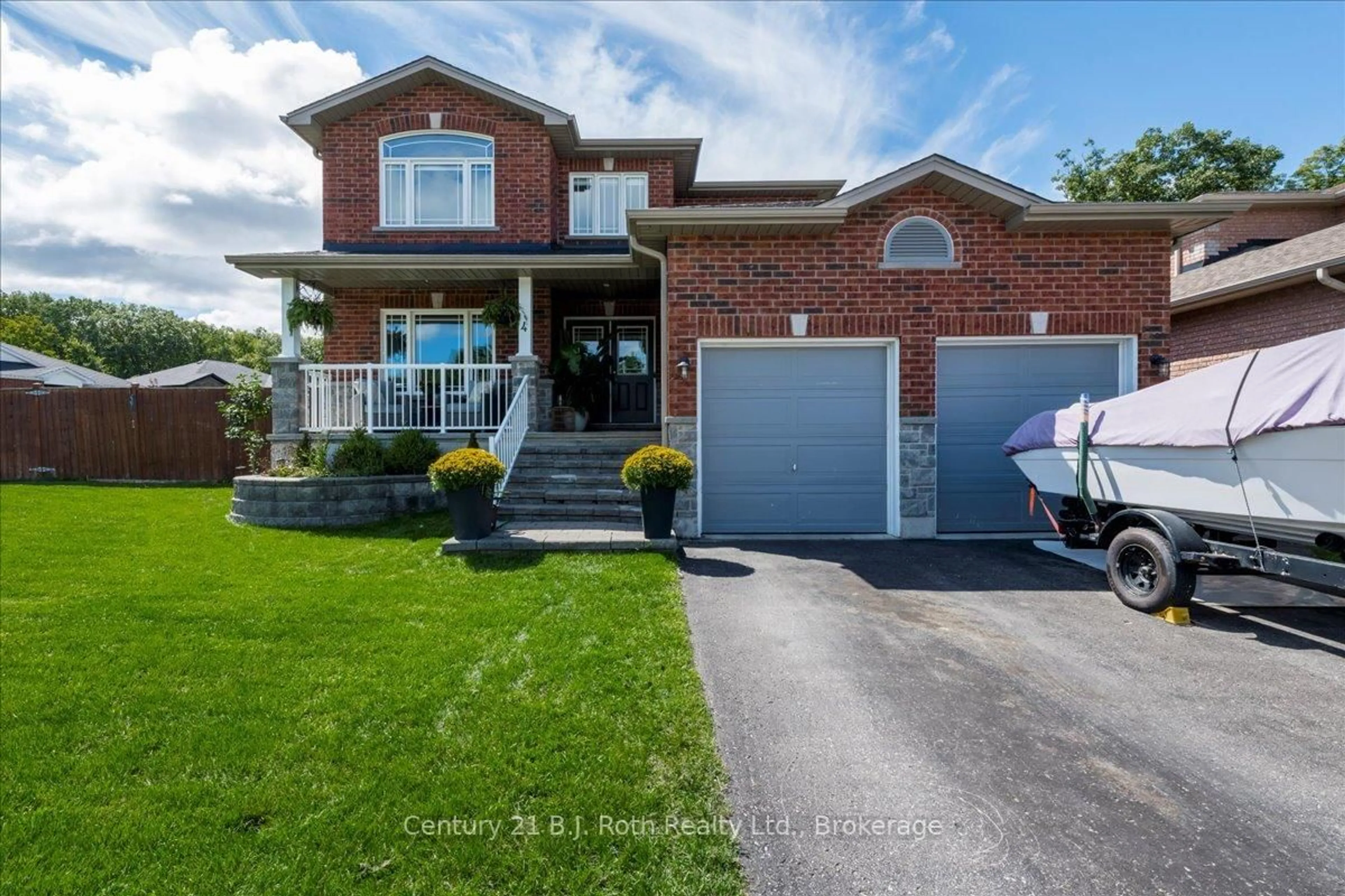 Home with brick exterior material, street for 4 Sheppard Dr, Tay Ontario L0K 2A0