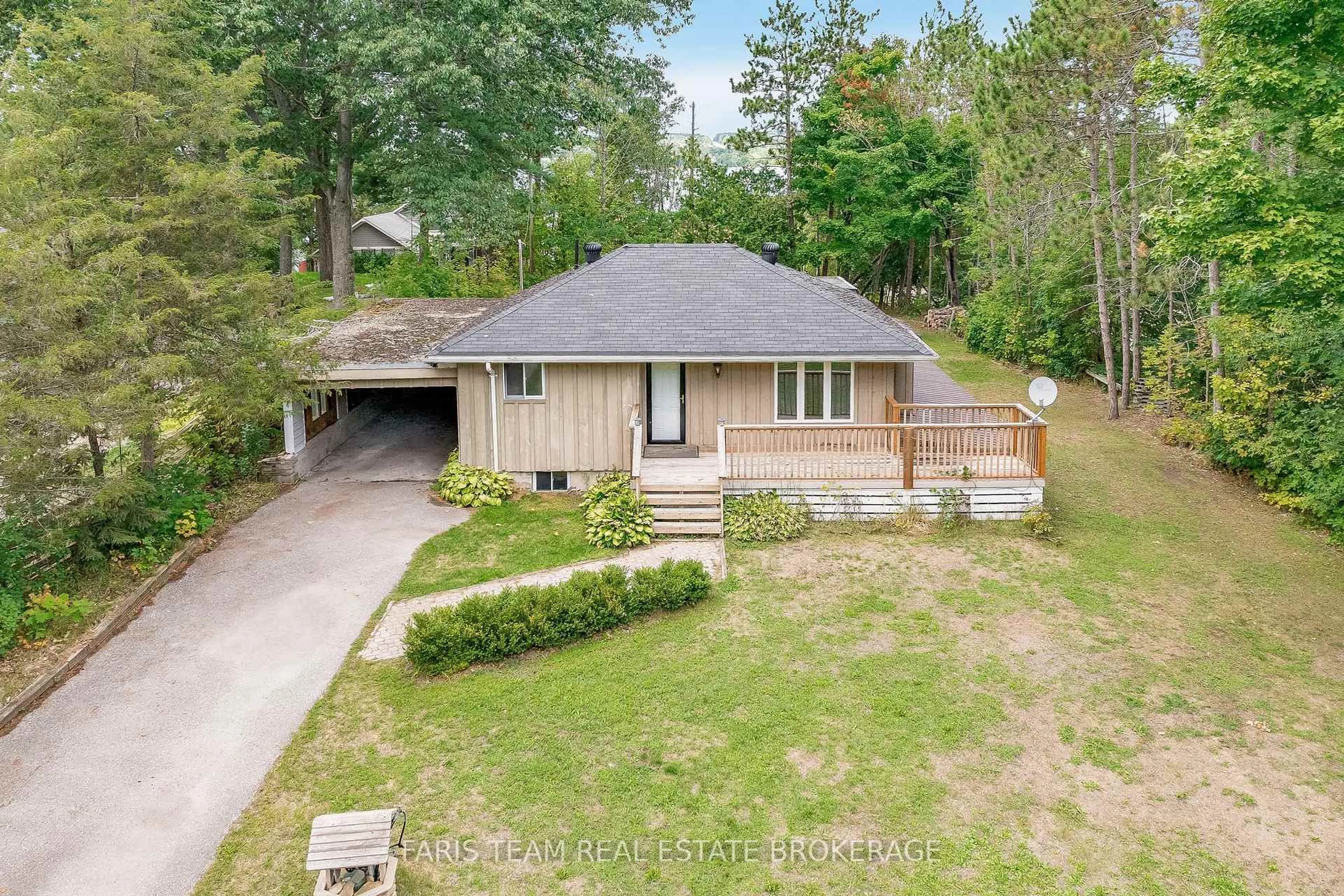 A pic from outside/outdoor area/front of a property/back of a property/a pic from drone, street for 2368 South Orr Lake Rd, Springwater Ontario L0L 1P0