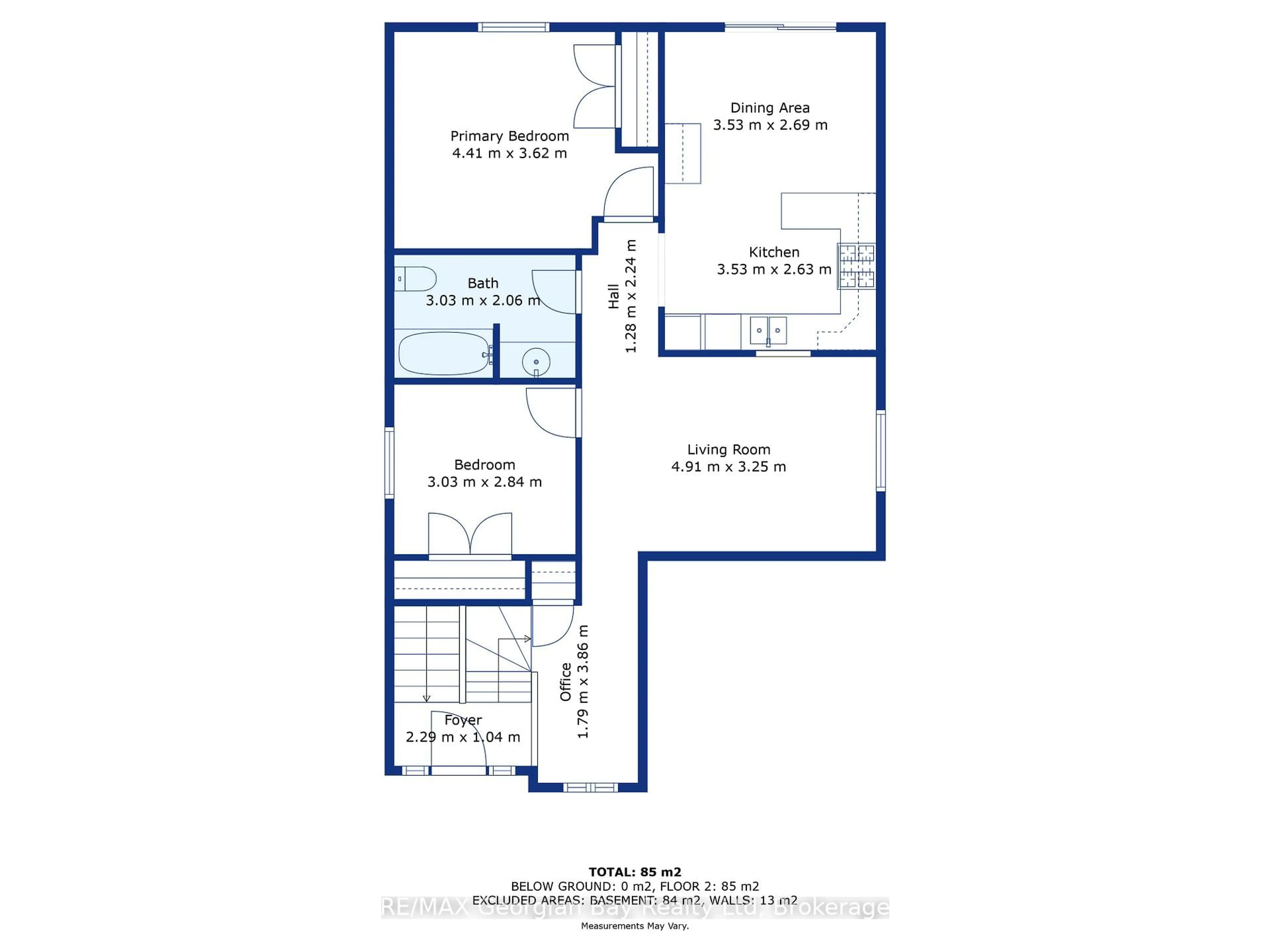 Floor plan for 399 Irwin St, Midland Ontario L4R 2V6
