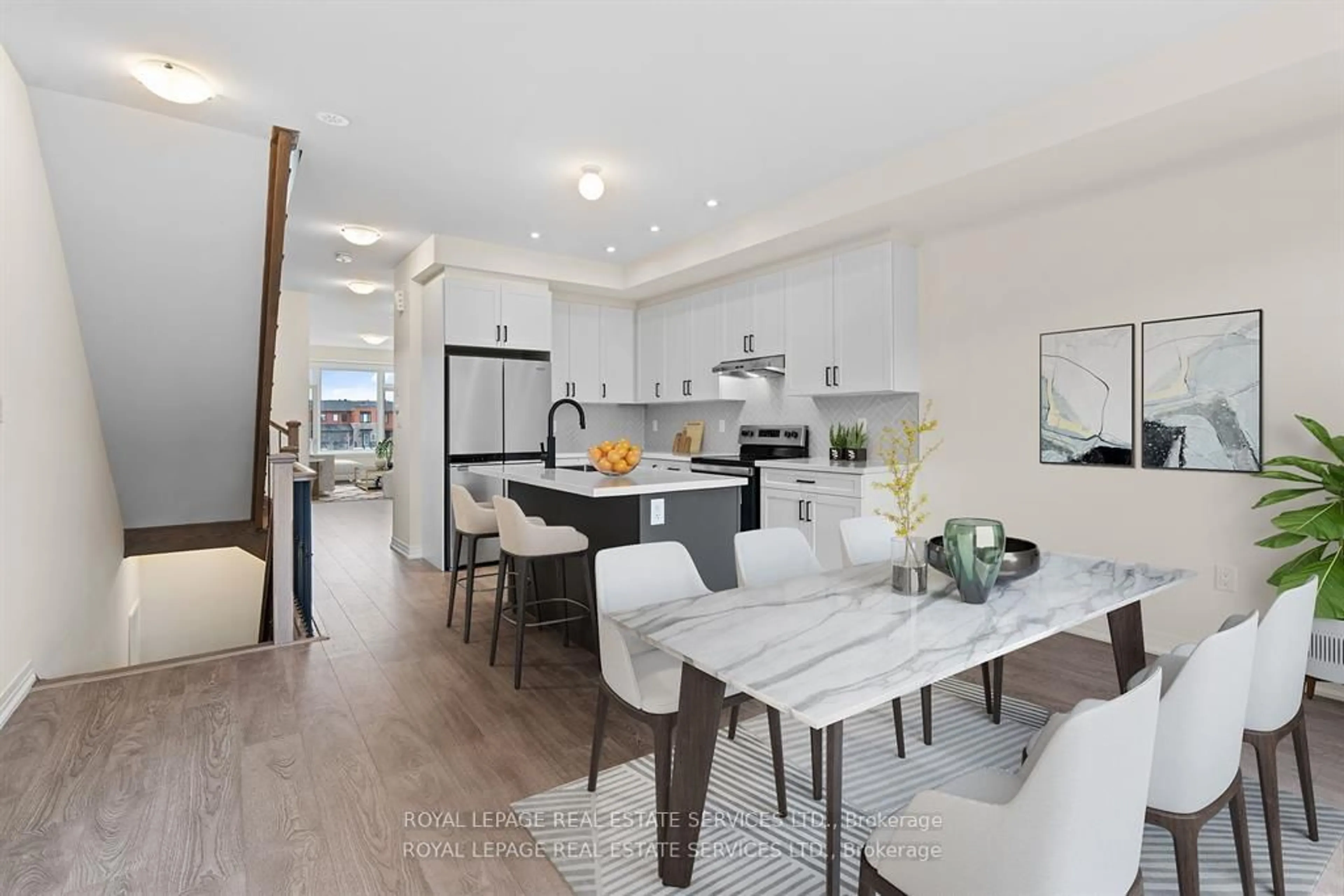 Open concept kitchen, unknown for 27 Cherry Hill Lane, Barrie Ontario L4N 6K7