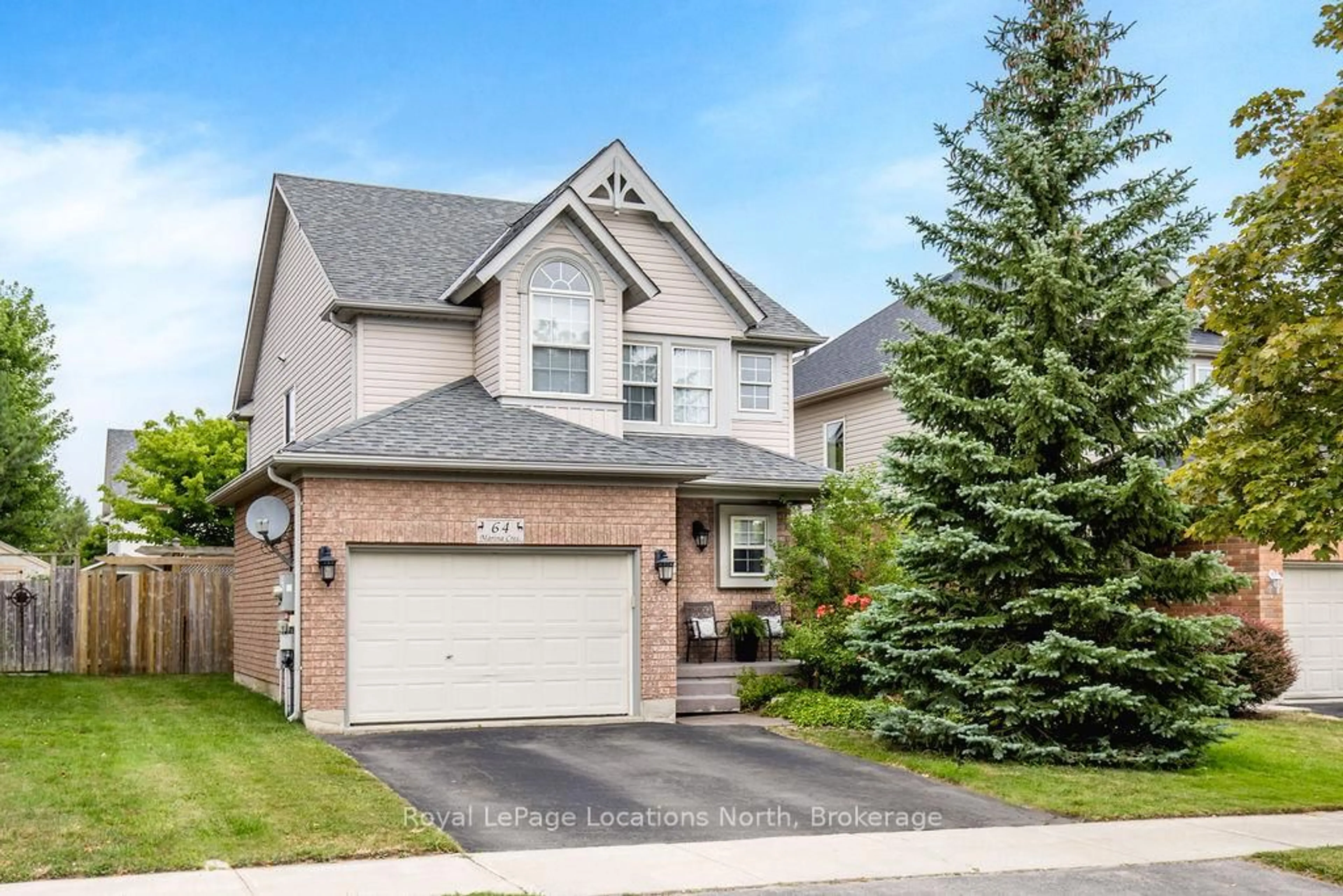 Home with brick exterior material, street for 64 Marina Cres, Collingwood Ontario L9Y 5N3