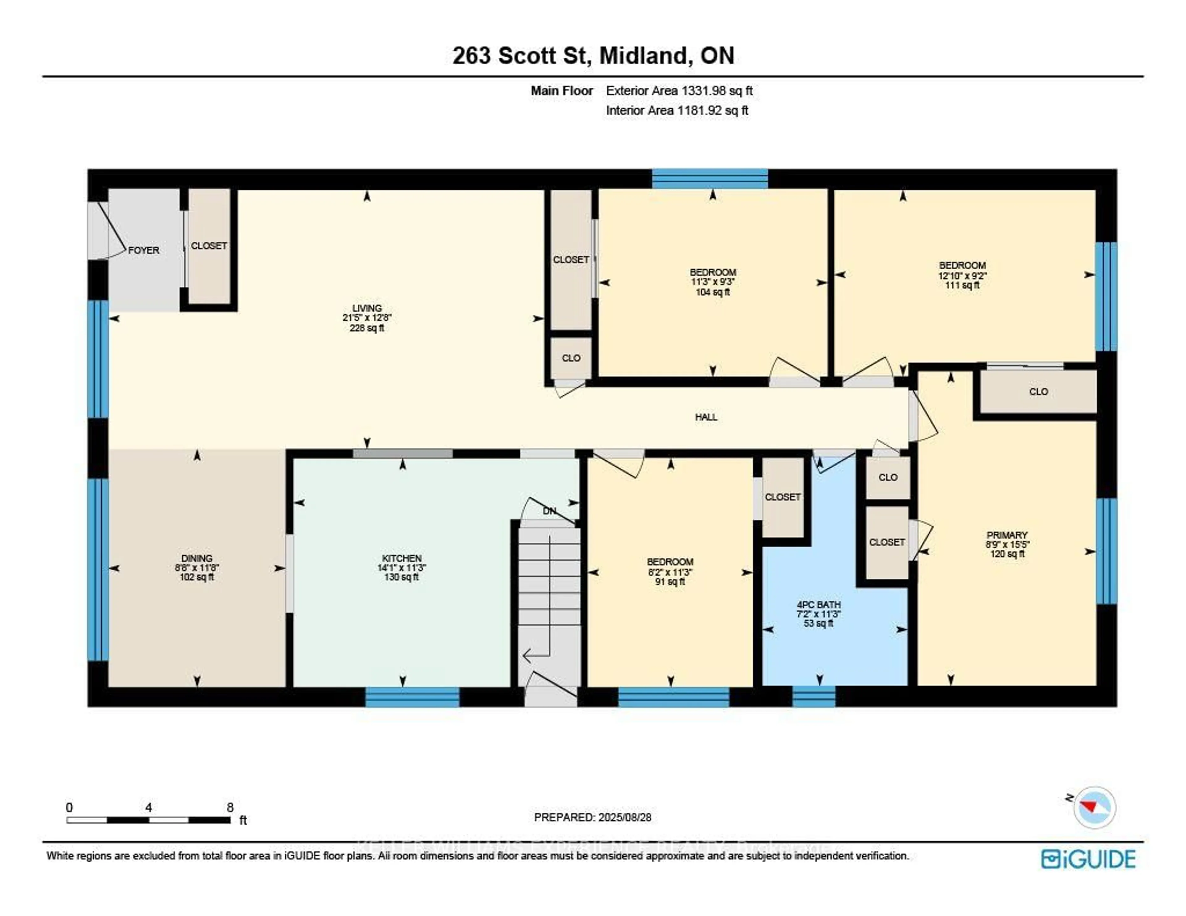 Floor plan for 263 Scott St, Midland Ontario L4R 2M7