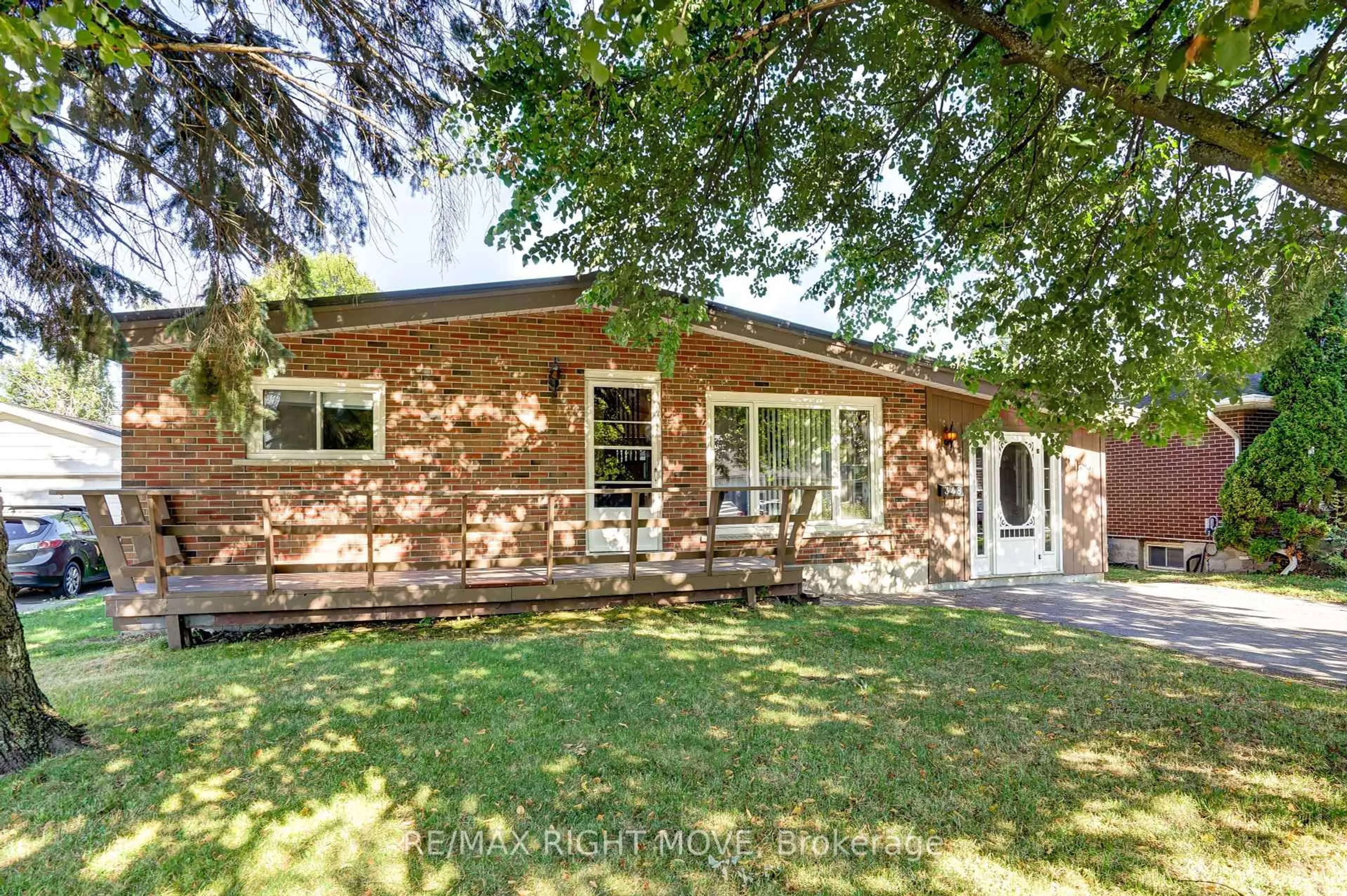 Home with brick exterior material, street for 348 Collins Dr, Orillia Ontario L3V 1E4