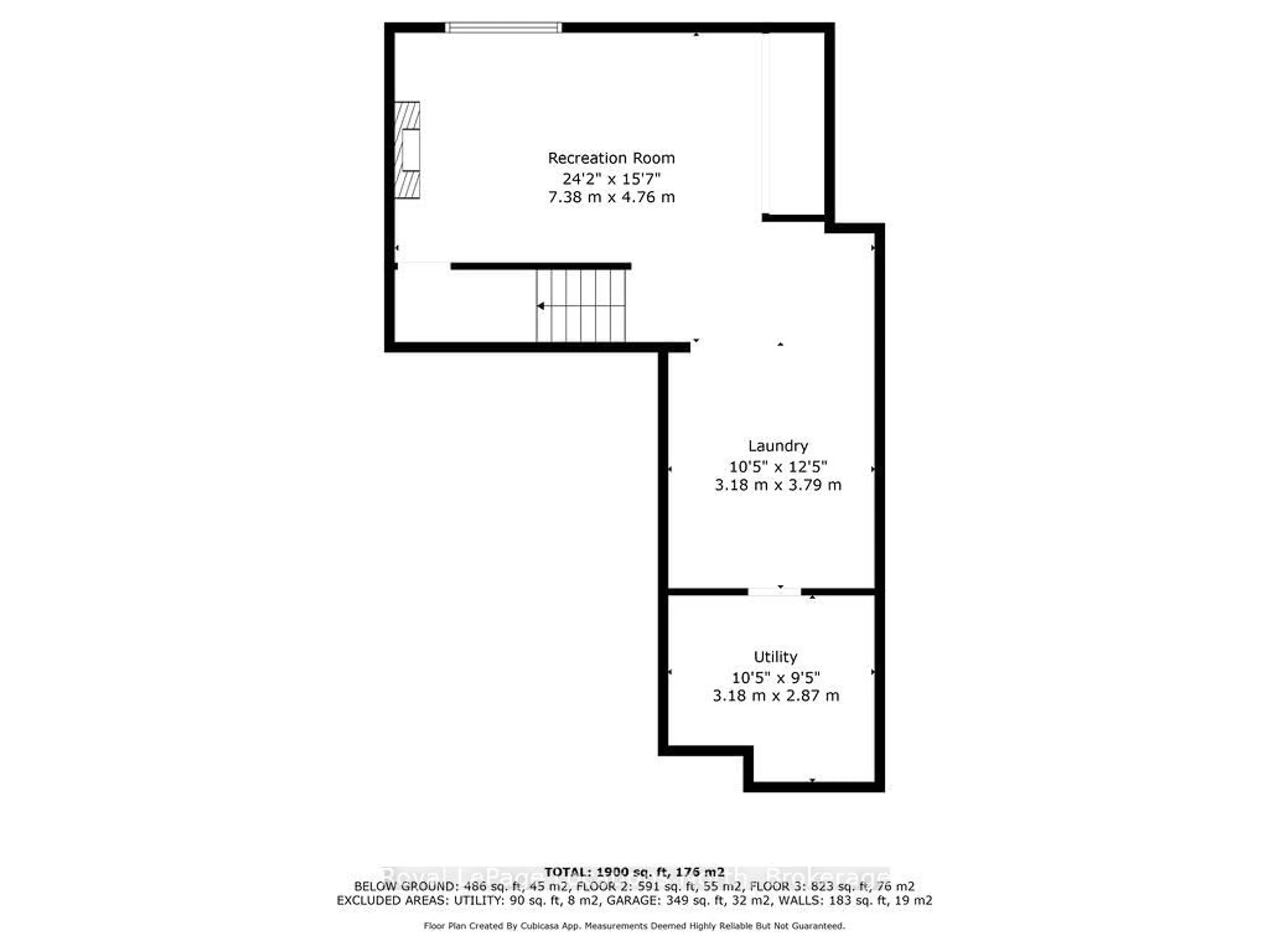 Floor plan for 115 Chamberlain Cres, Collingwood Ontario L9Y 0E6