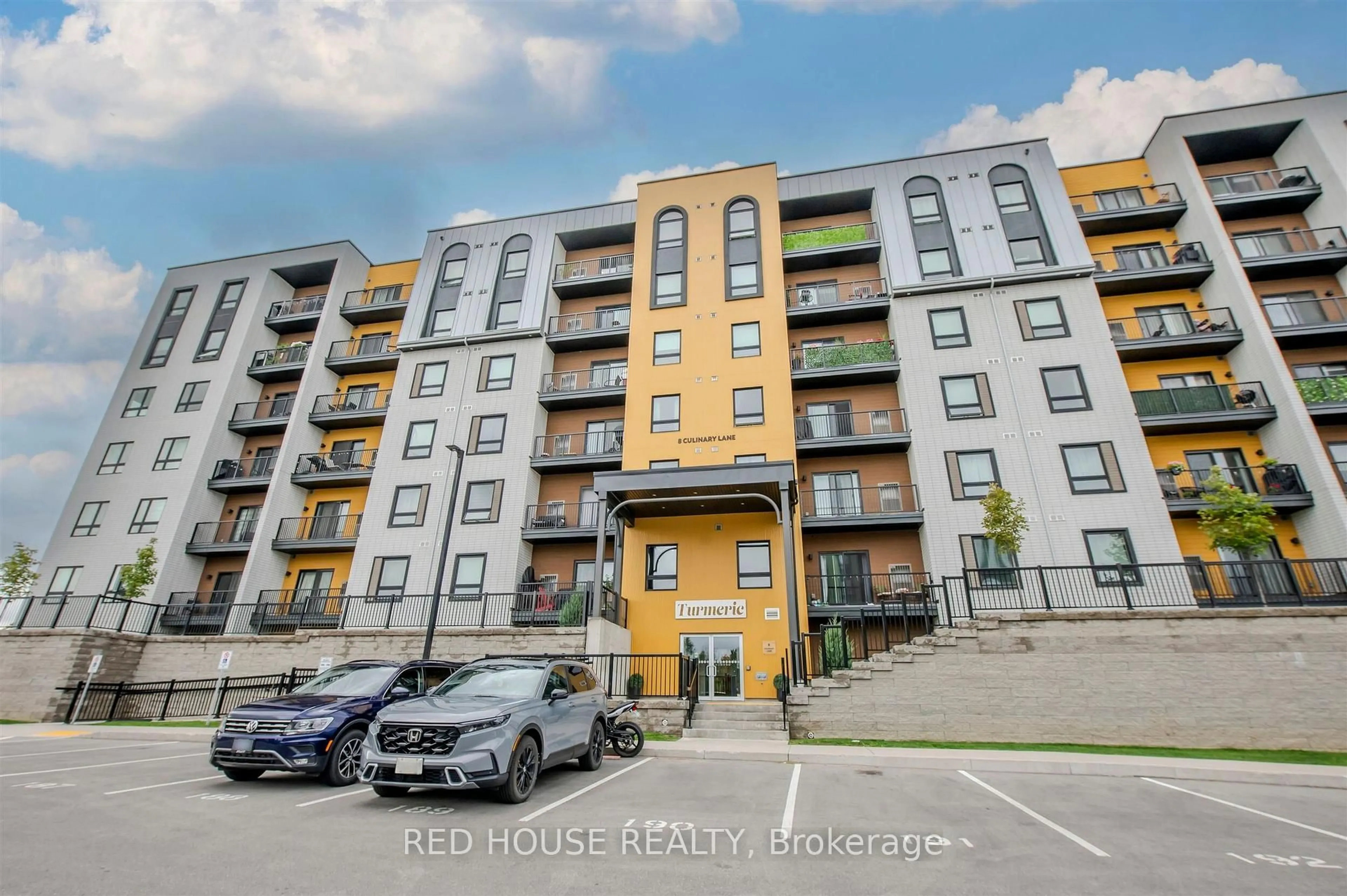 A pic from outside/outdoor area/front of a property/back of a property/a pic from drone, unknown for 8 Culinary Lane #102, Barrie Ontario L9J 0T2