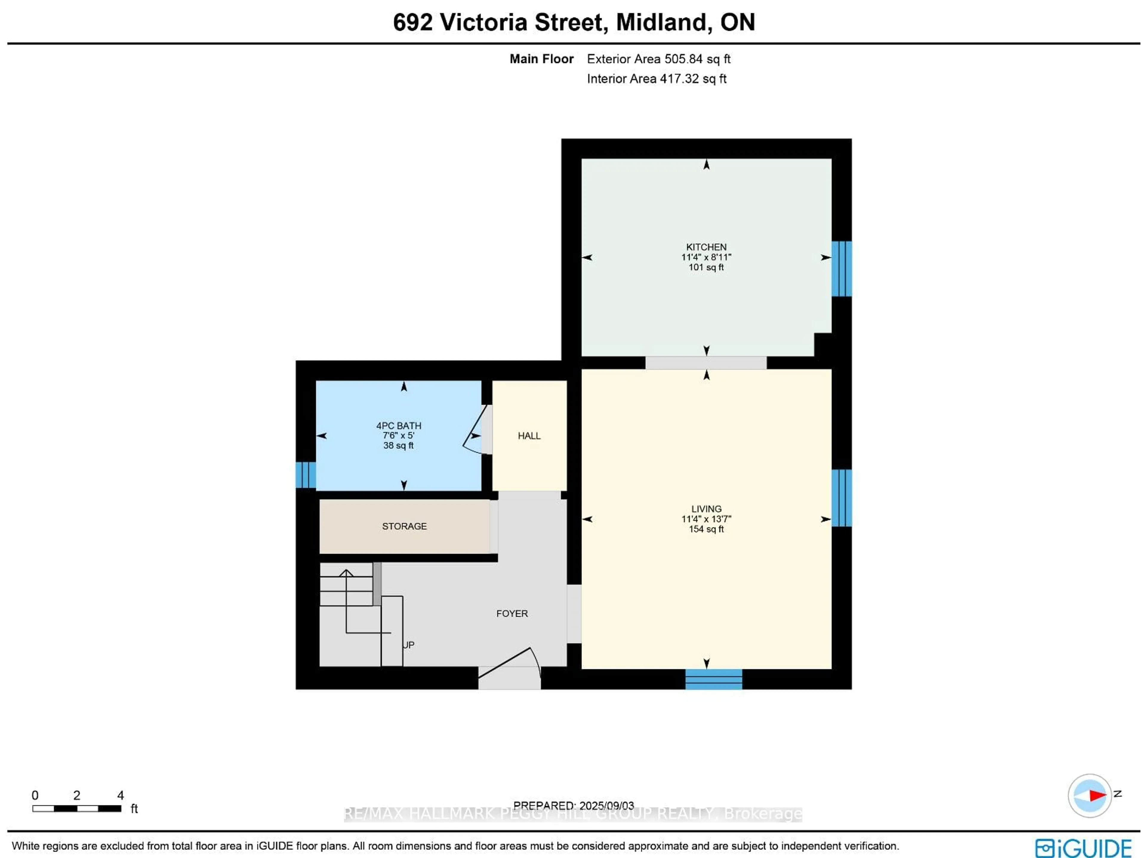 Floor plan for 692 Victoria St, Midland Ontario L4R 1B1