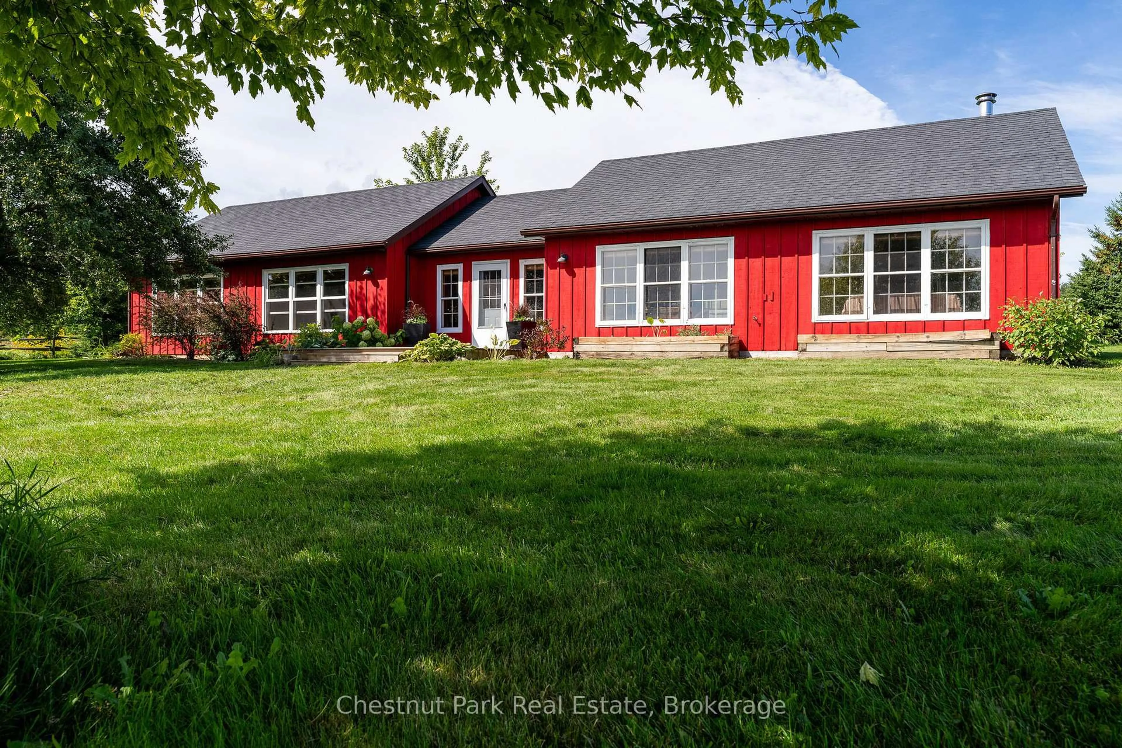 A pic from outside/outdoor area/front of a property/back of a property/a pic from drone, street for 2826 Concession 8 S Nottawasaga, Clearview Ontario L0M 1L0
