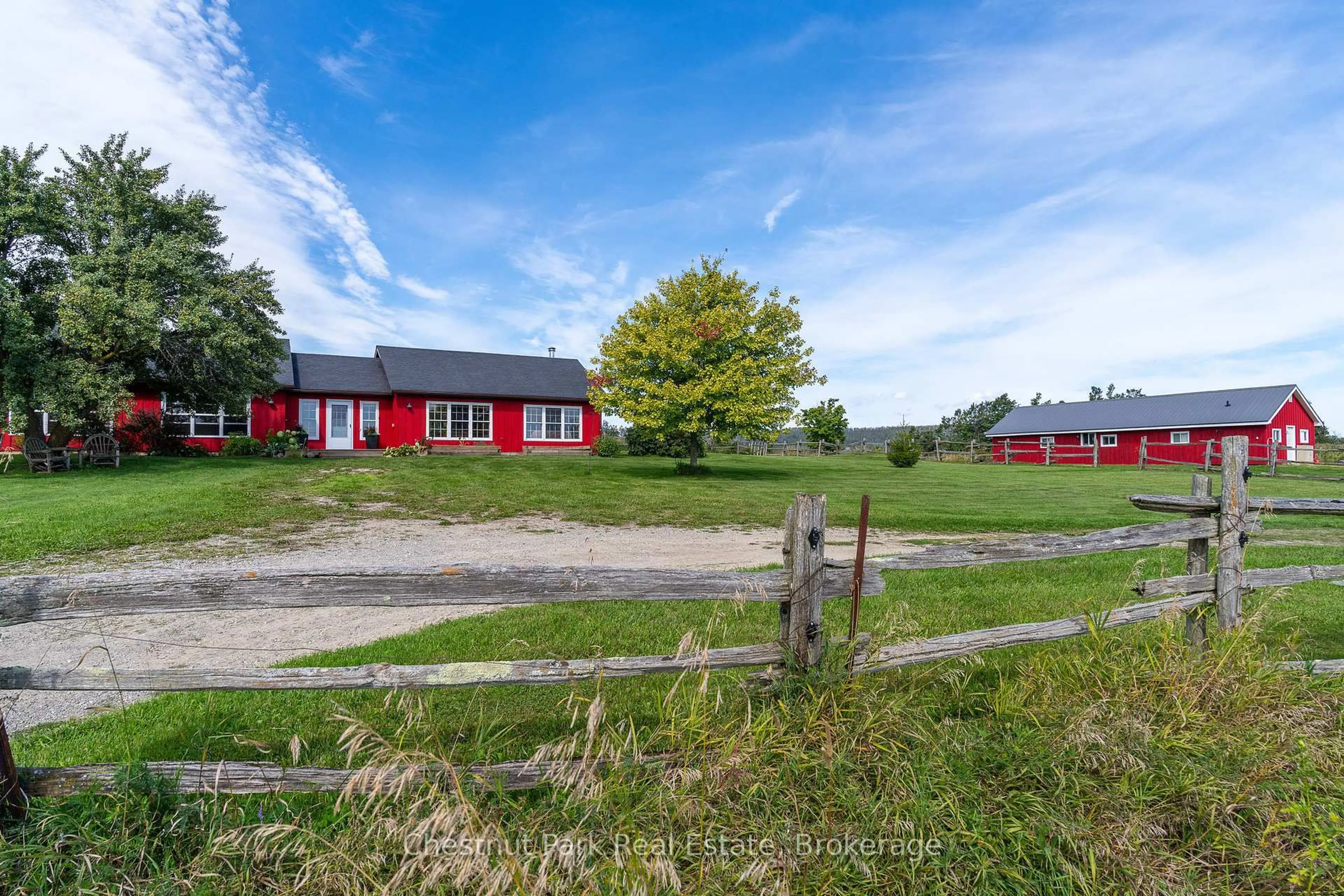 A pic from outside/outdoor area/front of a property/back of a property/a pic from drone, street for 2826 Concession 8 S Nottawasaga, Clearview Ontario L0M 1L0