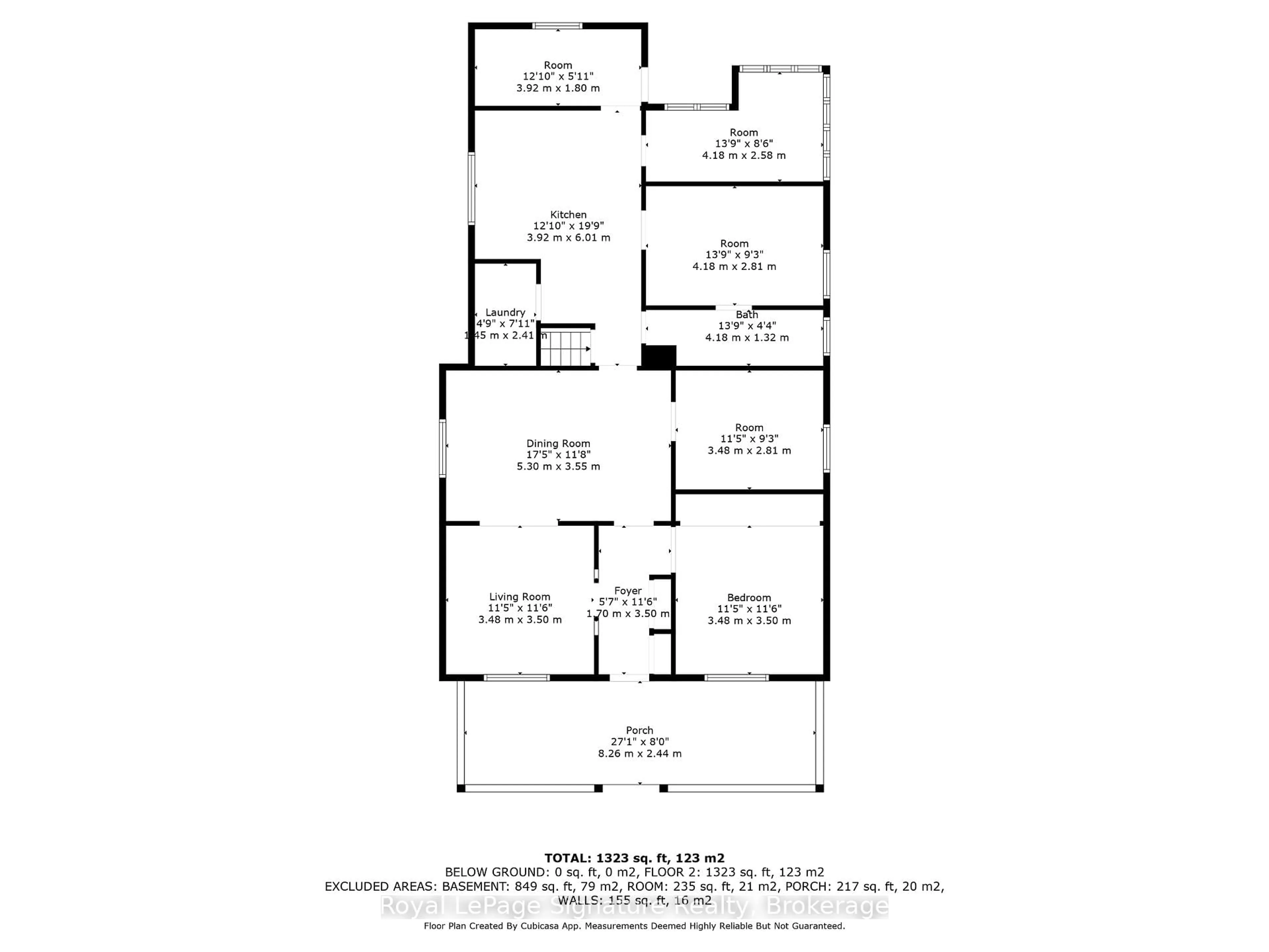 Floor plan for 125 Fourth St, Collingwood Ontario L9Y 1R6