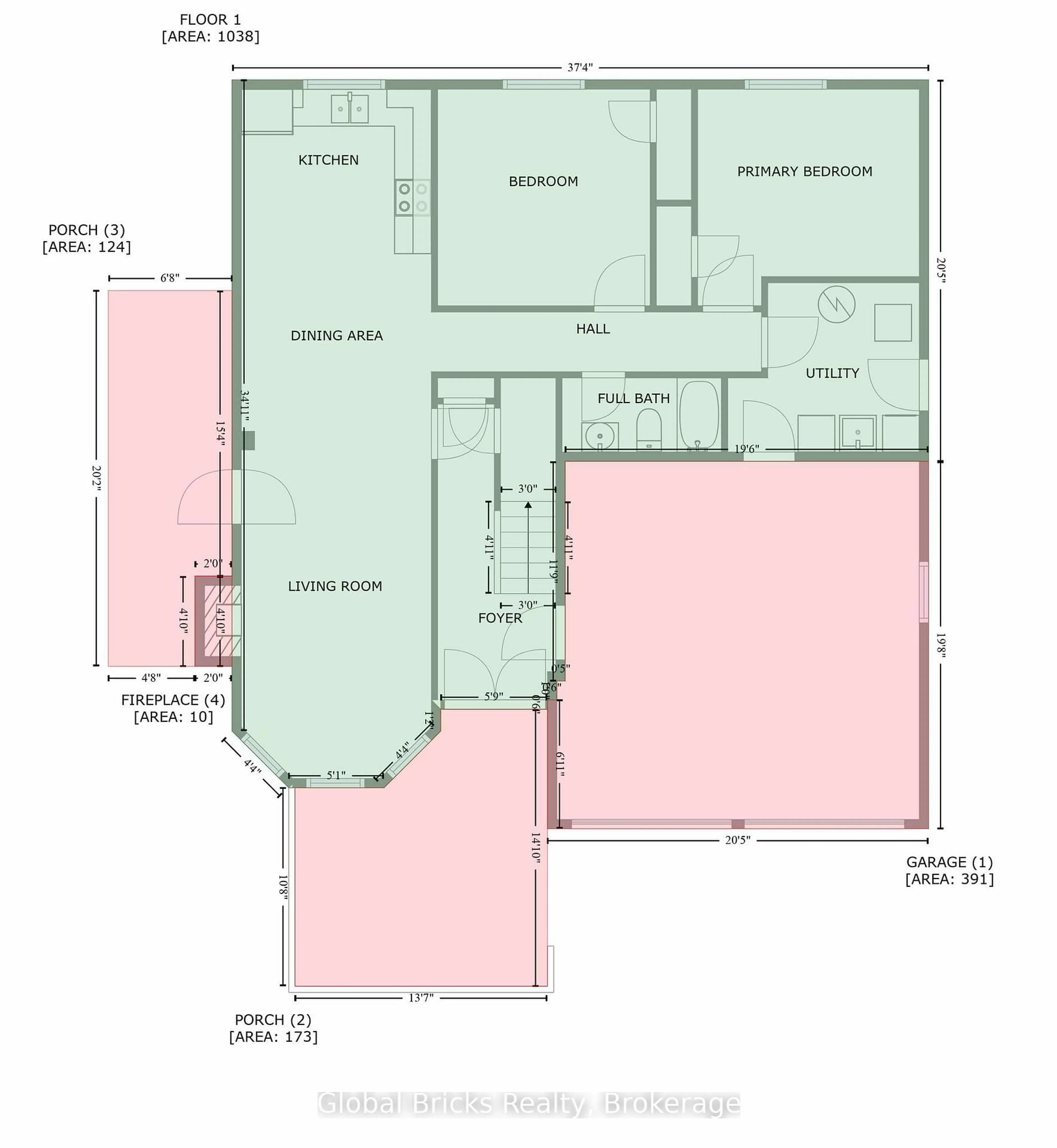 Floor plan for 573 Mosley St, Wasaga Beach Ontario L9Z 2J4