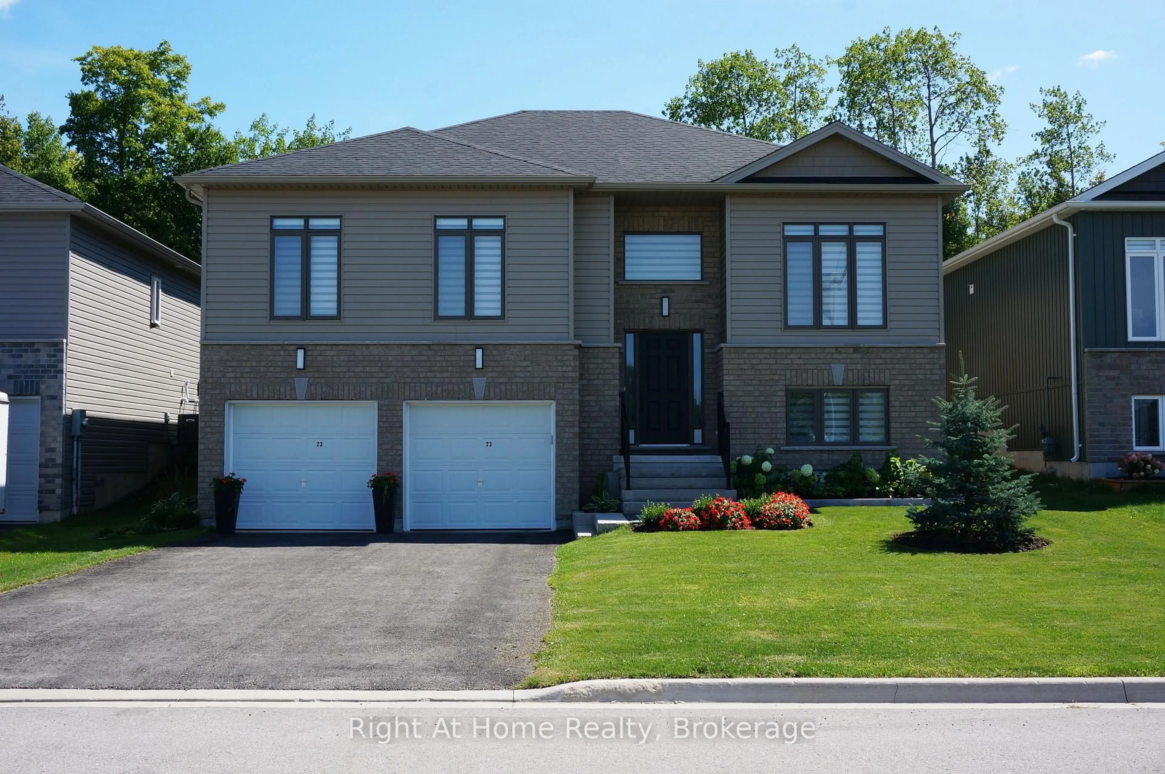 Home with brick exterior material, street for 23 Ralph Dalton Blvd, Tay Ontario L0K 2A0