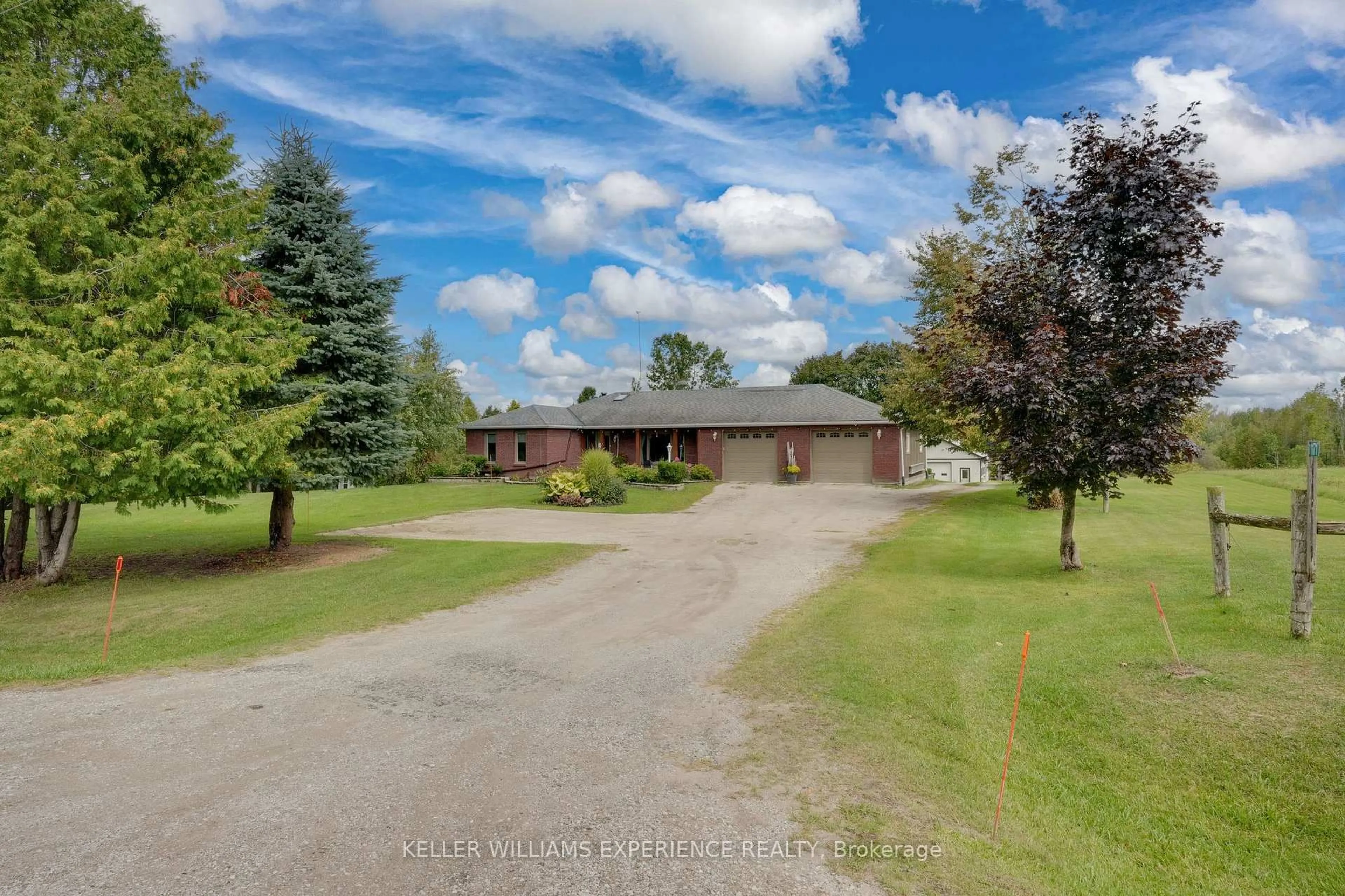 A pic from outside/outdoor area/front of a property/back of a property/a pic from drone, unknown for 1171 9 Line, Oro-Medonte Ontario L0L 1T0