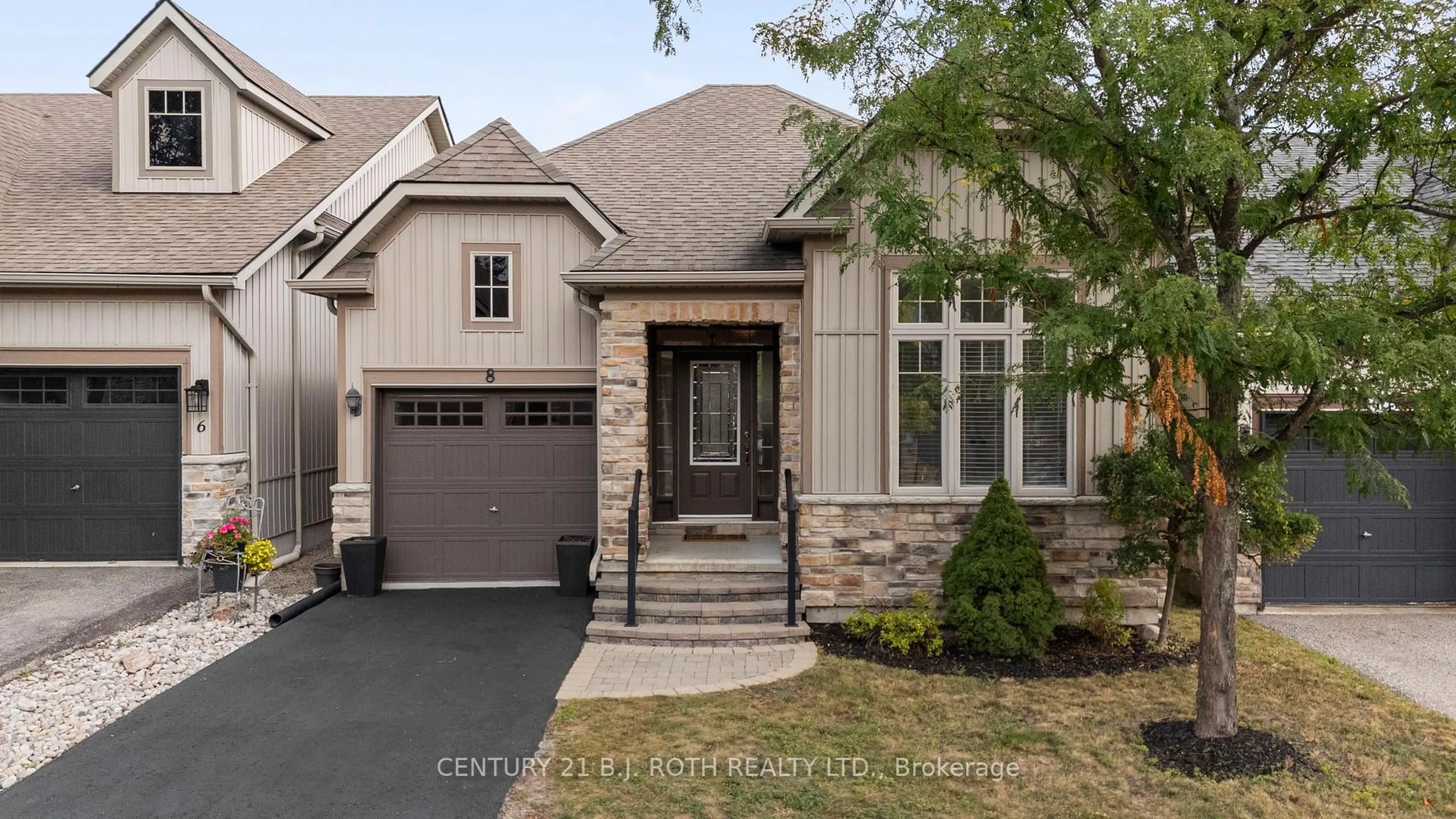 Home with brick exterior material, street for 8 CANTERBURY Circ, Orillia Ontario L3V 0C9