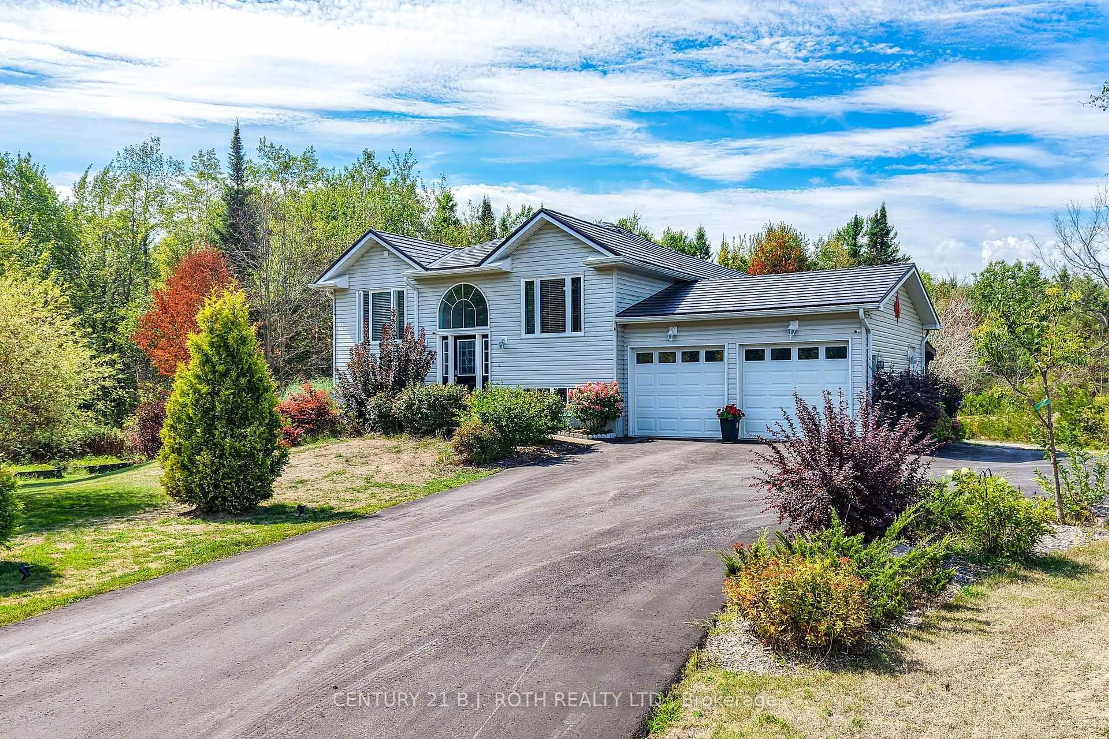 Home with vinyl exterior material, street for 7576 Cronk Sdrd, Ramara Ontario L0K 2B0