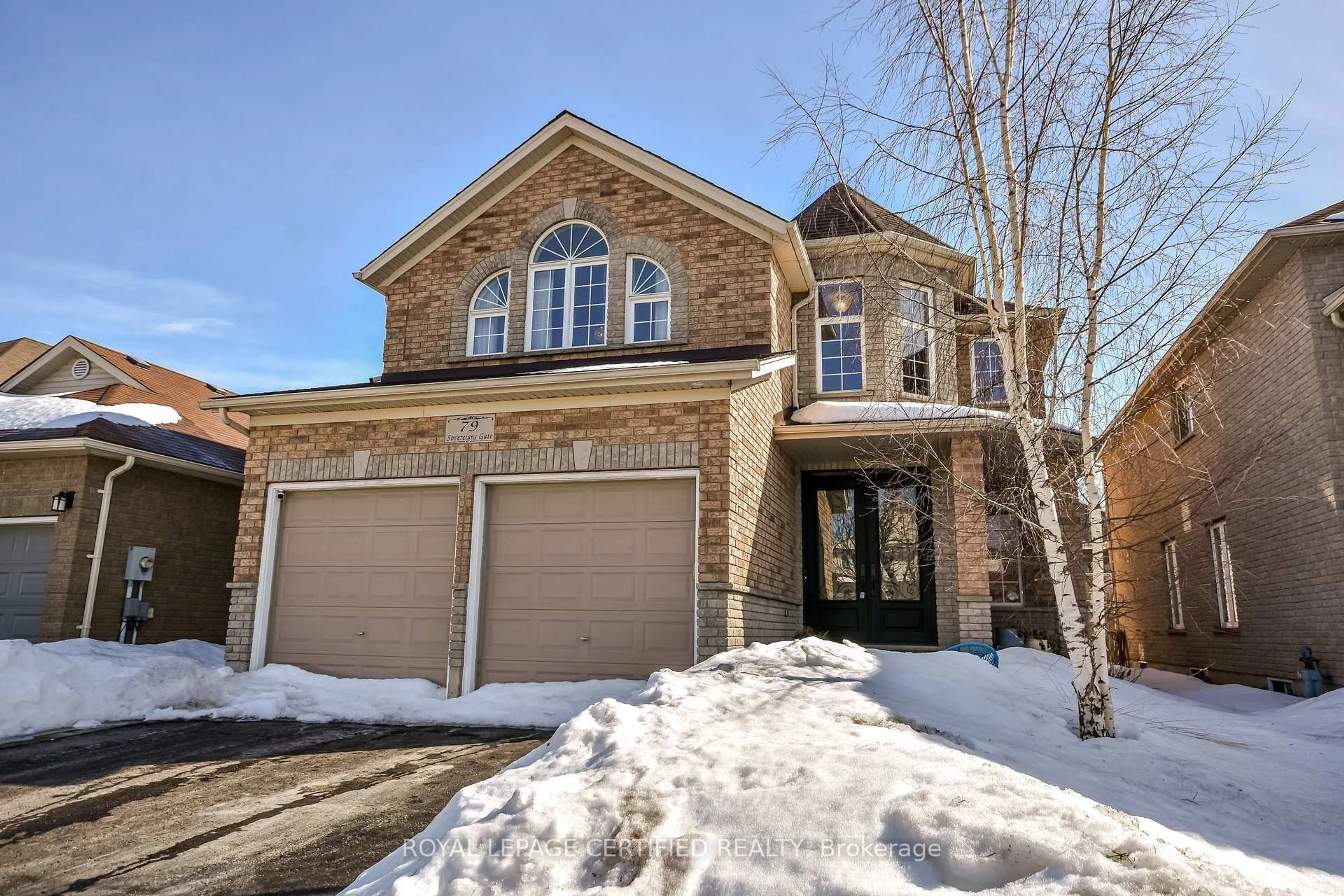 Home with brick exterior material, street for 79 Sovereign's Gate, Barrie Ontario L4N 0Y9