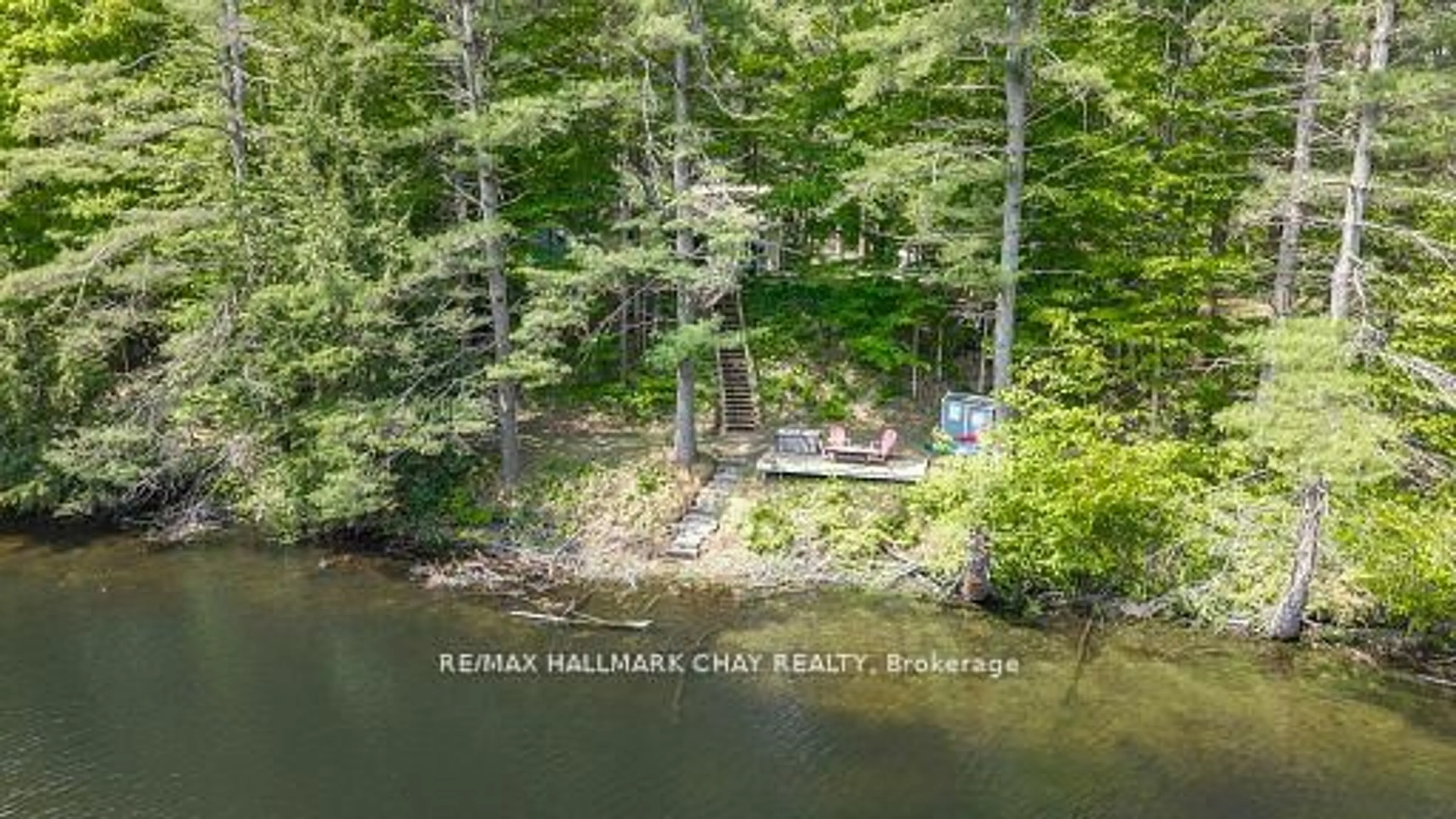 A pic from outside/outdoor area/front of a property/back of a property/a pic from drone, water/lake/river/ocean view for 4310 Canal Rd, Severn Ontario L0K 2B0